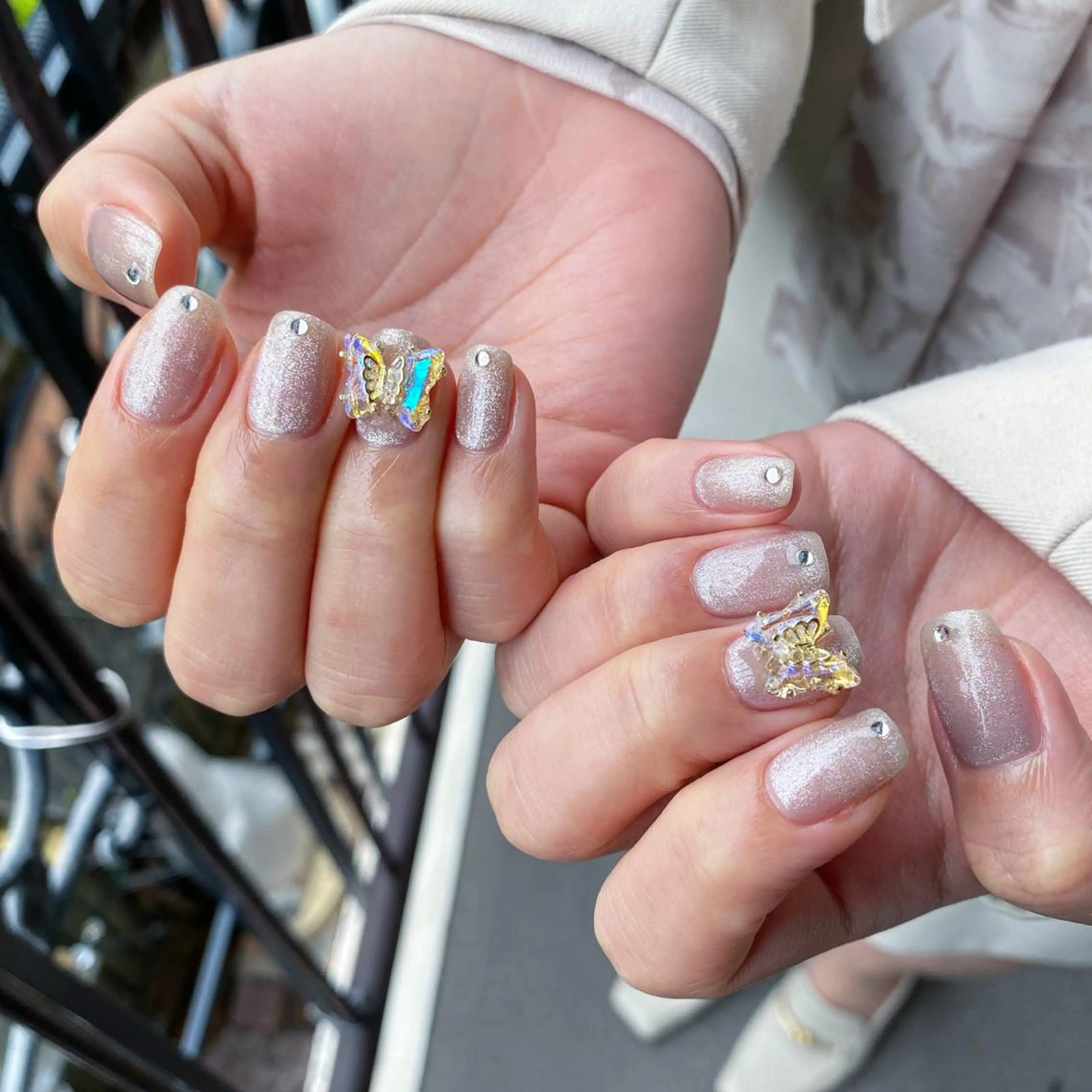 ネイル アートネイル 氷ネイル・うるうるネイル 韓国ネイル マグネットネイル ニュアンスネイル To Me Nail所属・🩵 mei🩵のネイルデザイン