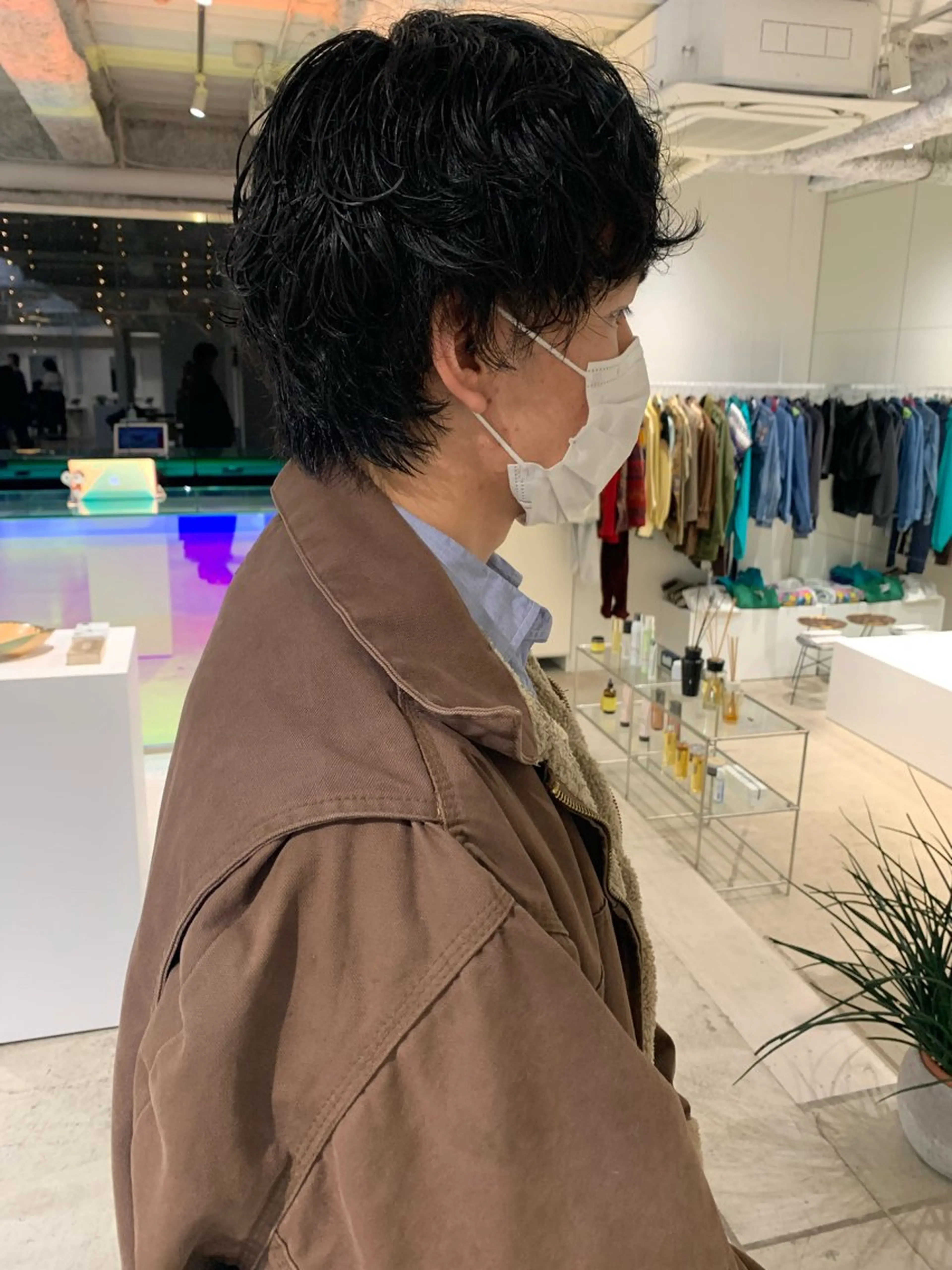 ショート パーマ メンズ メンズパーマ 宇佐美佳／美髪 ストレート/縮毛矯正のヘアスタイル