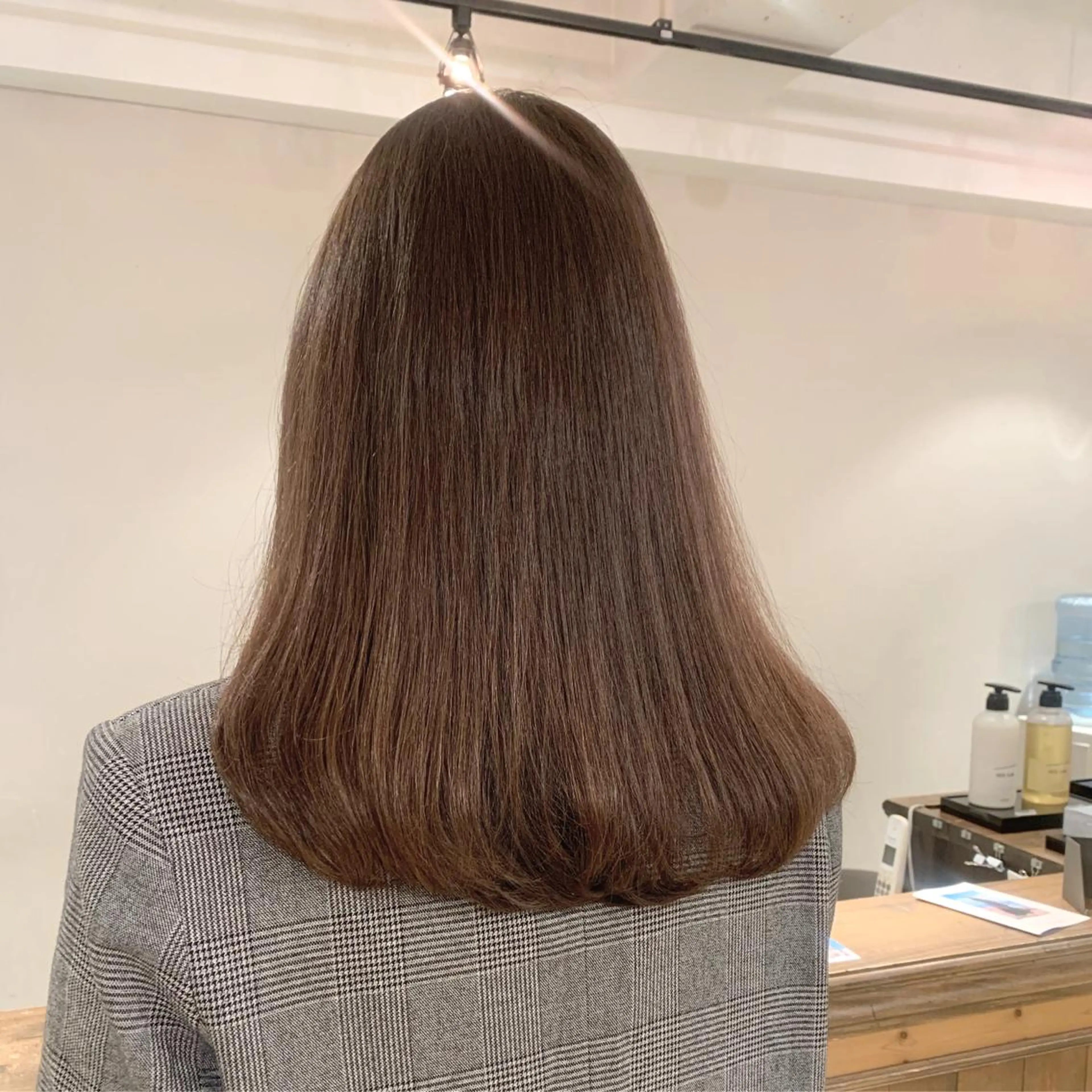 ロング カラー 透明感/オリーブ/ グレージュ/YUKAのヘアスタイル