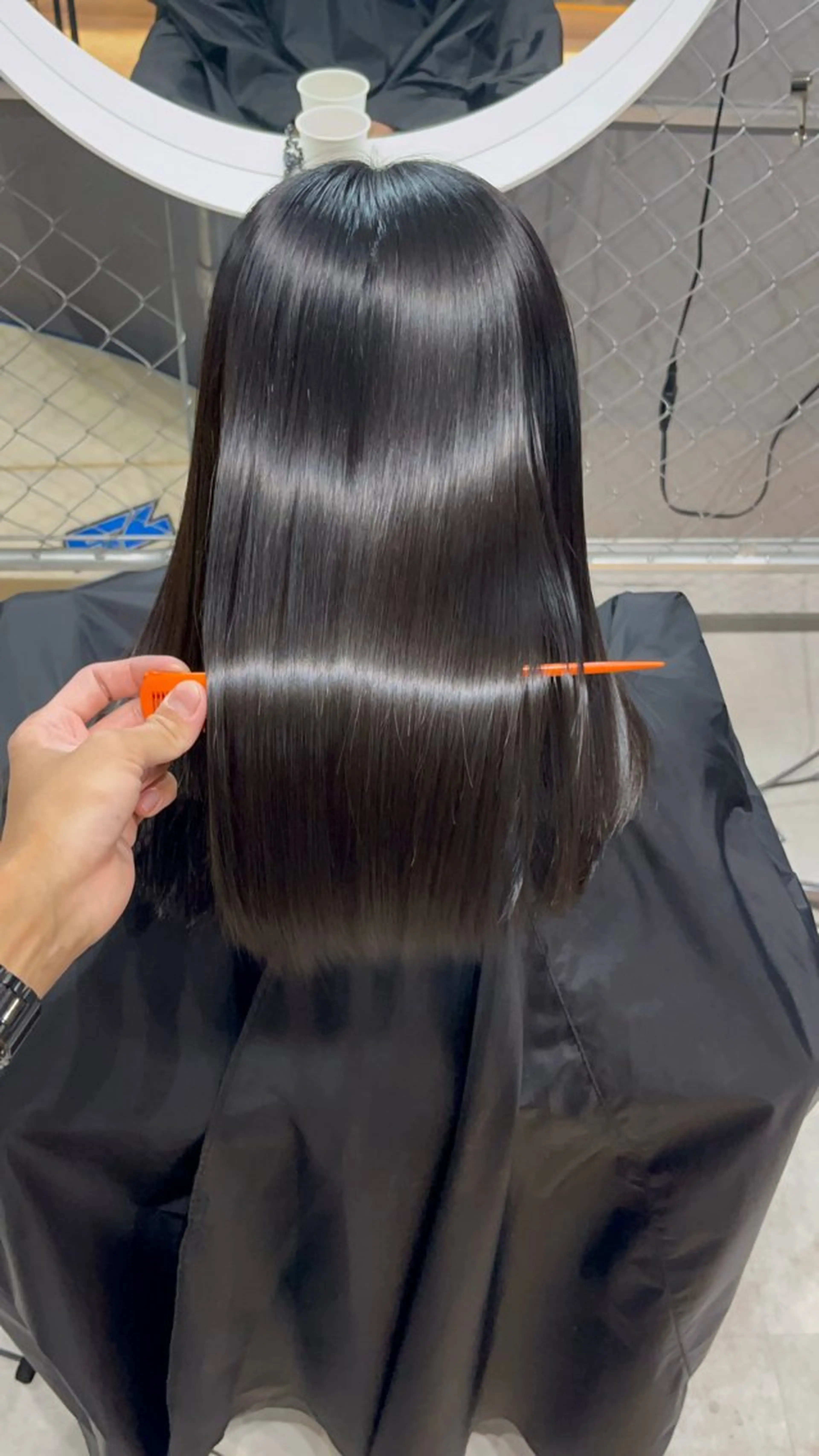 ミディアム 縮毛矯正 トリートメント CoCooN TAKUMAのヘアスタイル