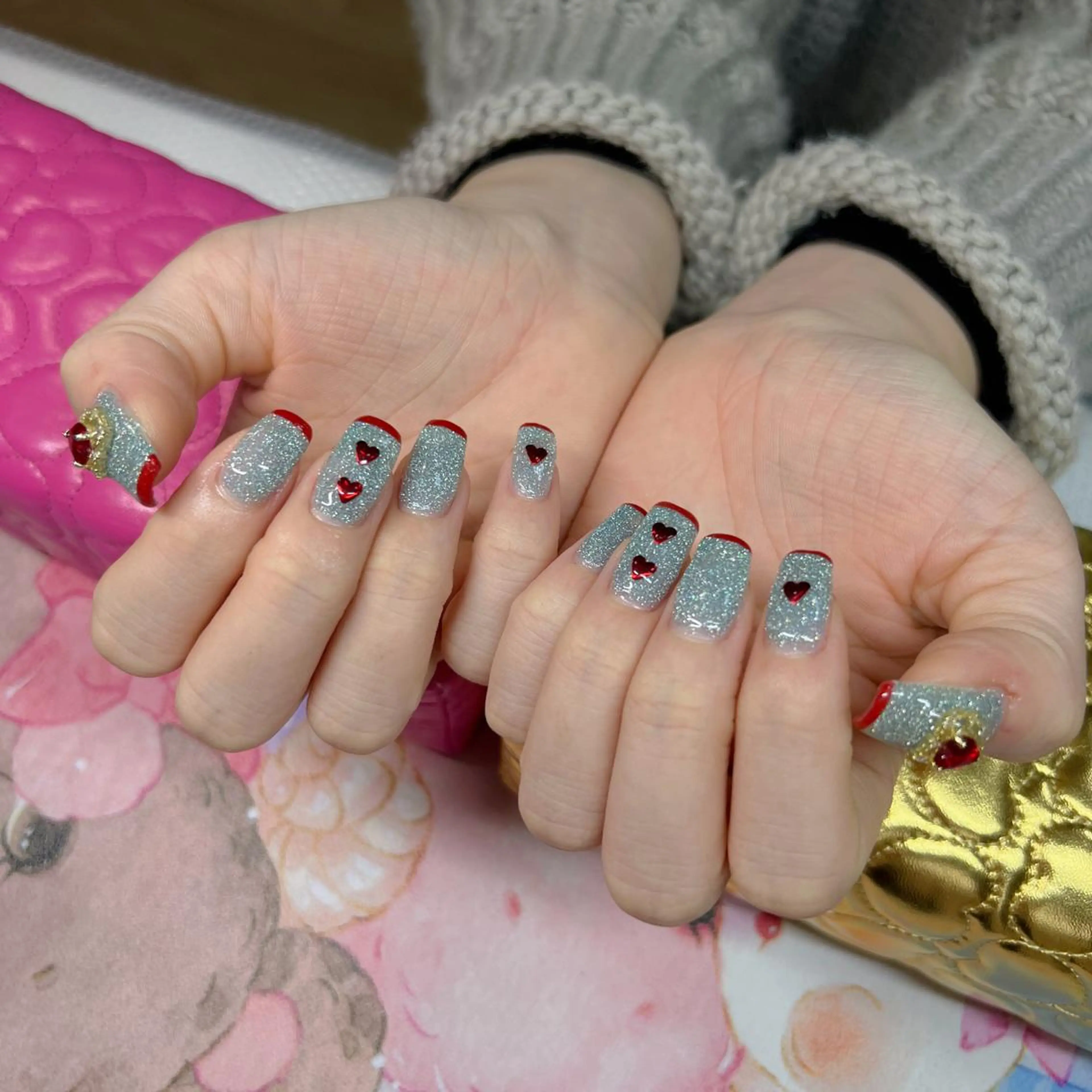 セミロング ハンドネイル ハンドケア 💜MIYA nail川崎店のネイルデザイン