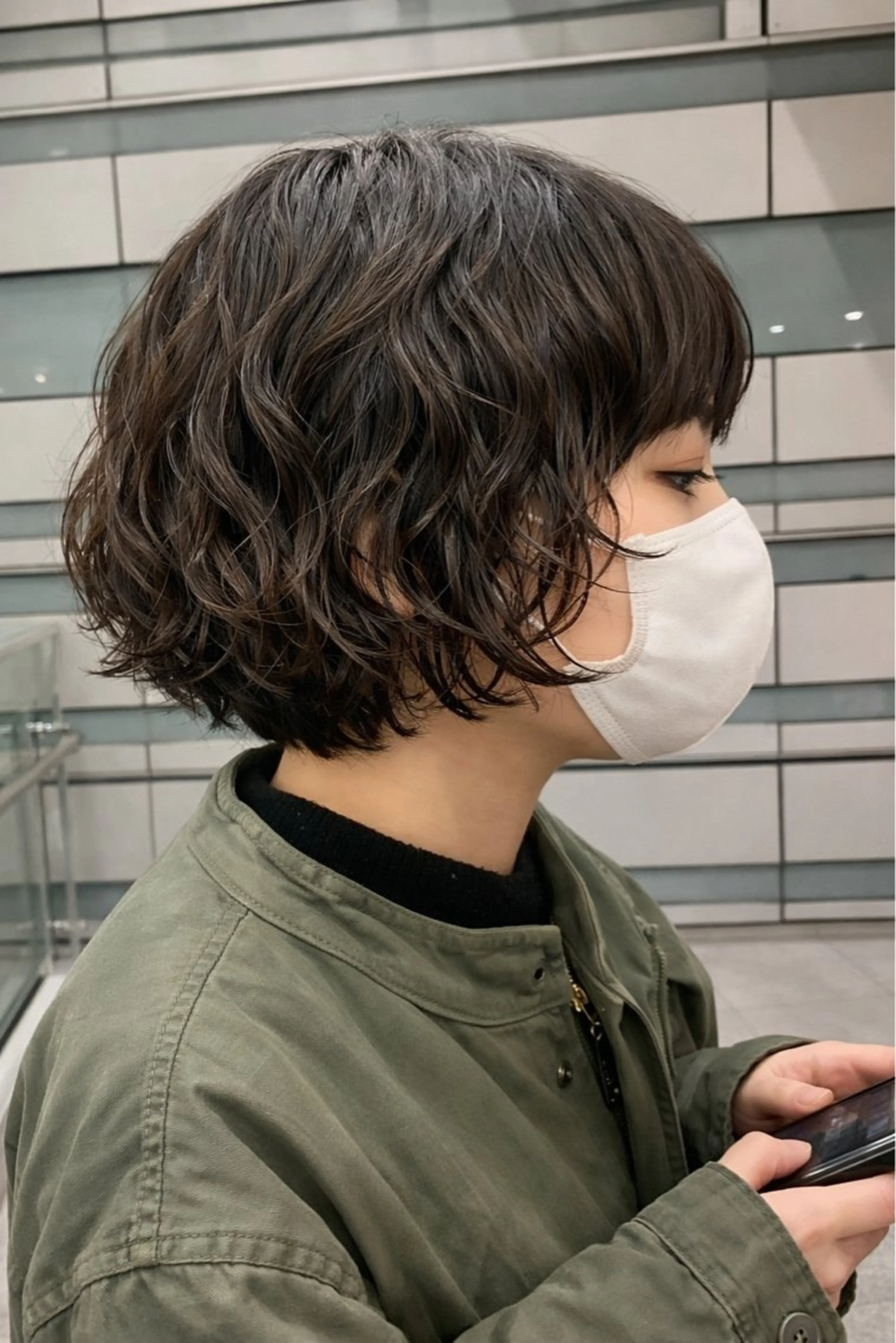 ショート ボブ カット パーマ hair salon blossy.所属・新妻 宥人のヘアスタイル