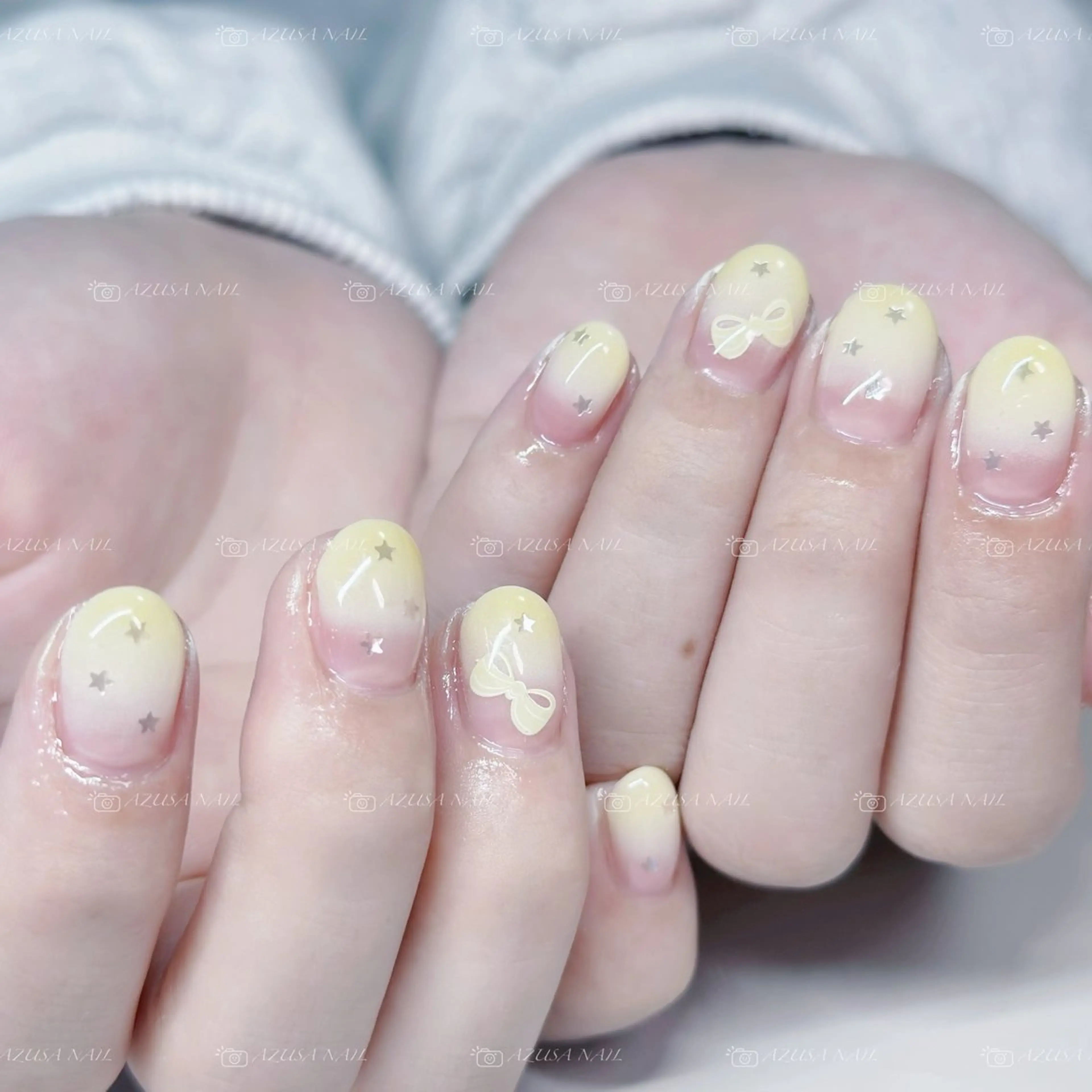 ネイル アートネイル フラッシュネイル フレンチネイル グラデーション マグネットネイル ハンドネイル 🧸自宅ネイル あずさのネイルデザイン