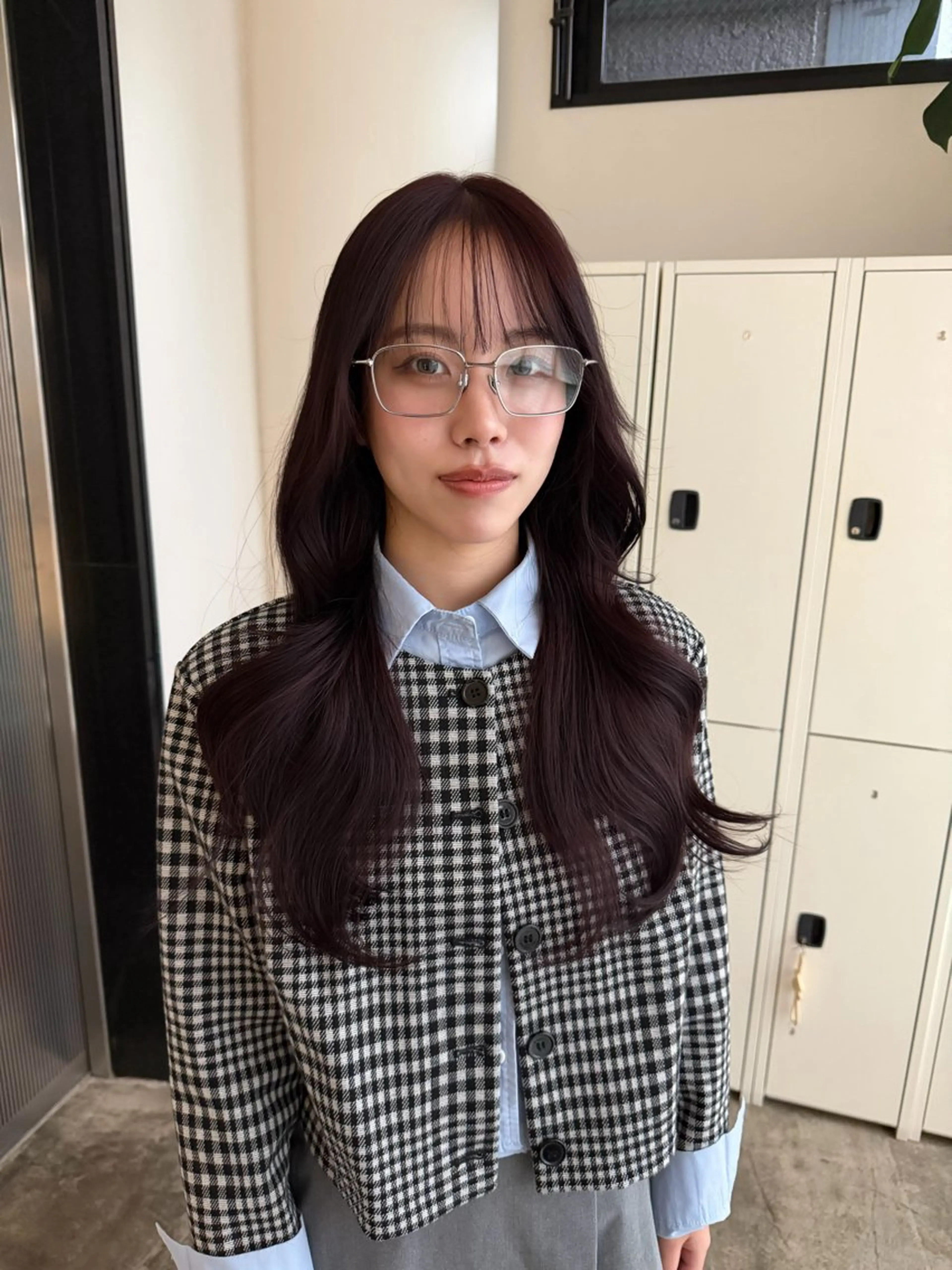 カラー ブリーチ ボルドーカラー ブリーチなしカラー ヘアカラー 🌻Kaho/カラー /髪質改善🌻のヘアスタイル