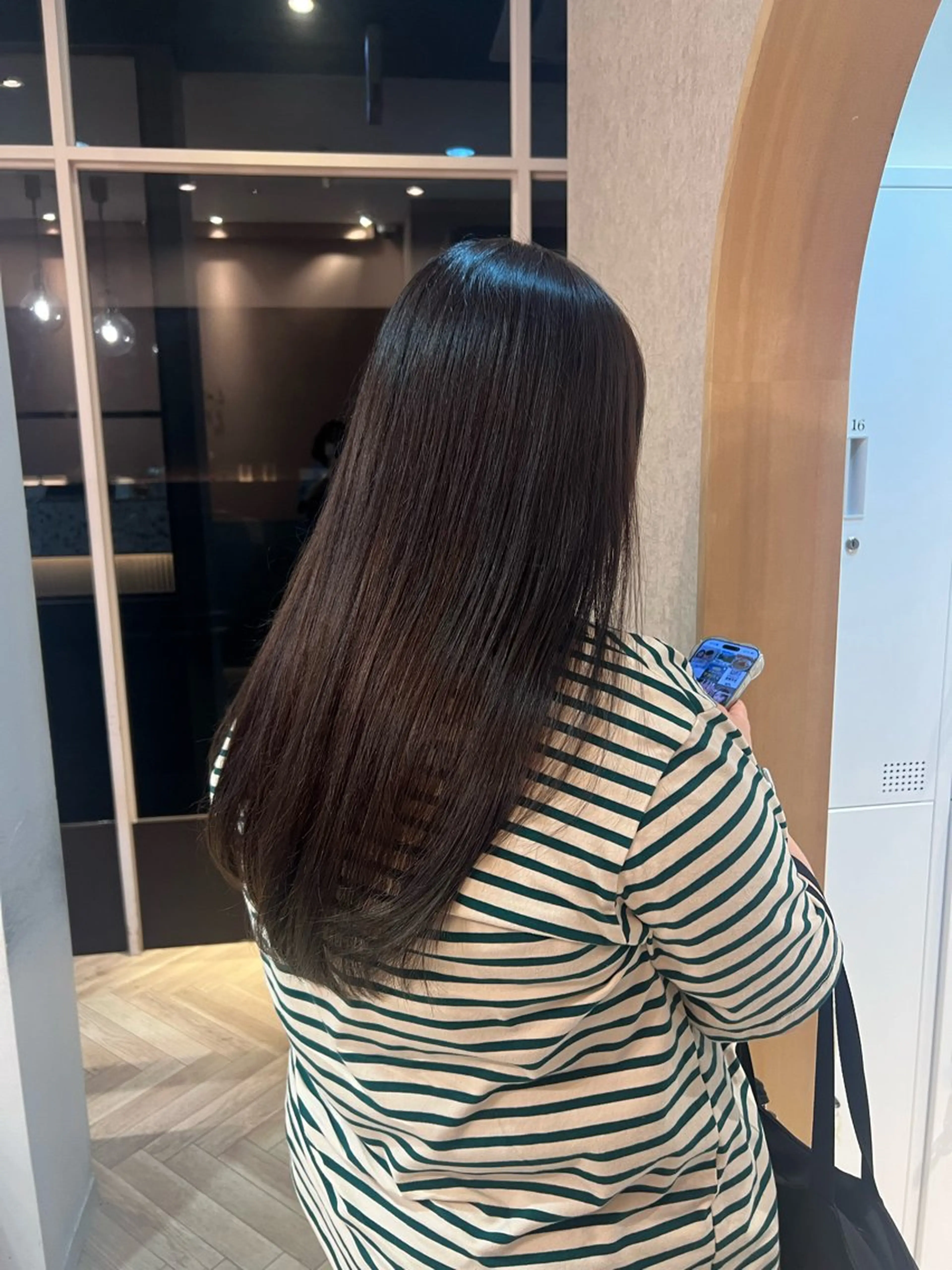 ロング カラー 透明感カラー ヘアカラー トリートメント 艶カラー/透明感 /ヒグチアオイのヘアスタイル