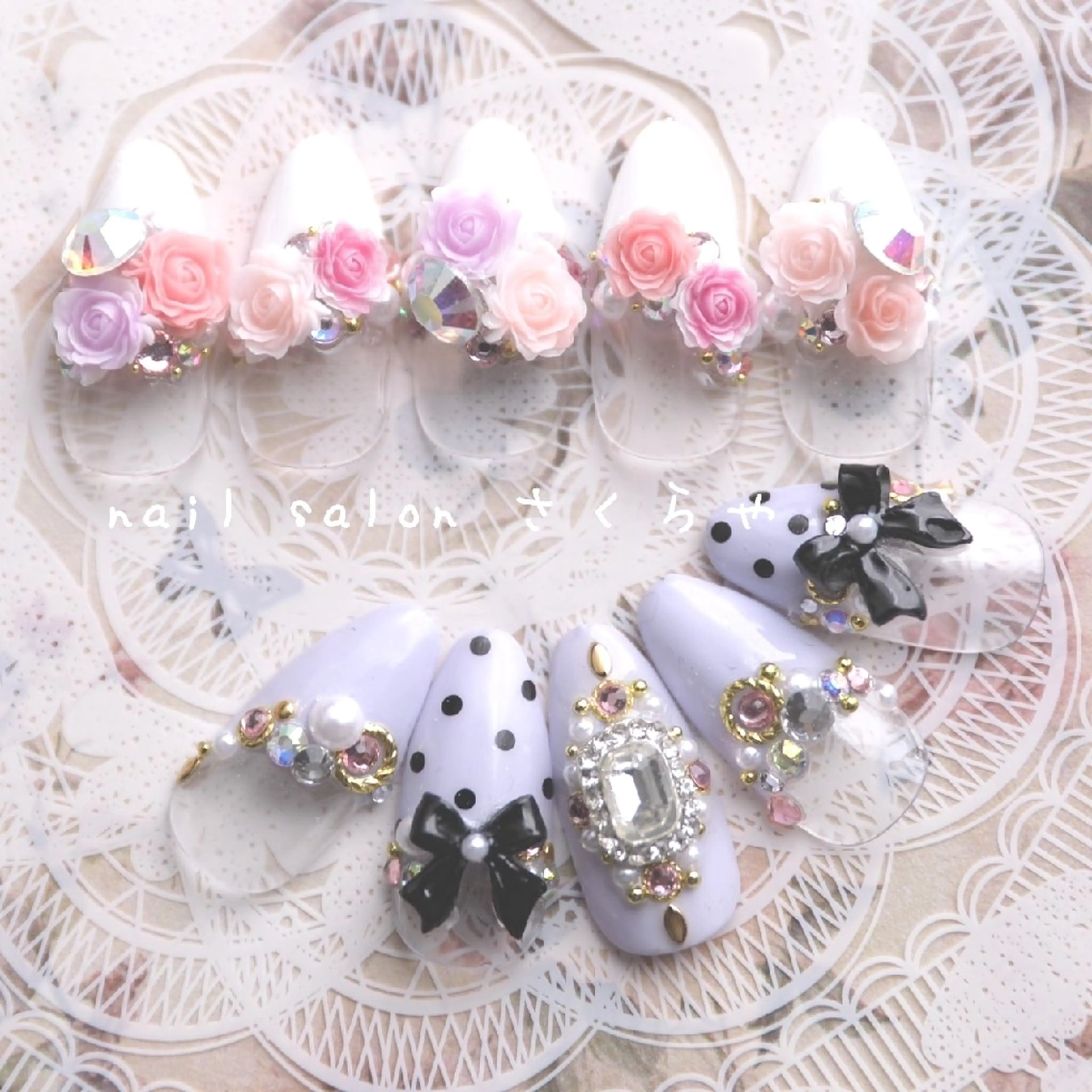 ネイル ジェルネイル さくらや❤ パラジェル使用のネイルデザイン