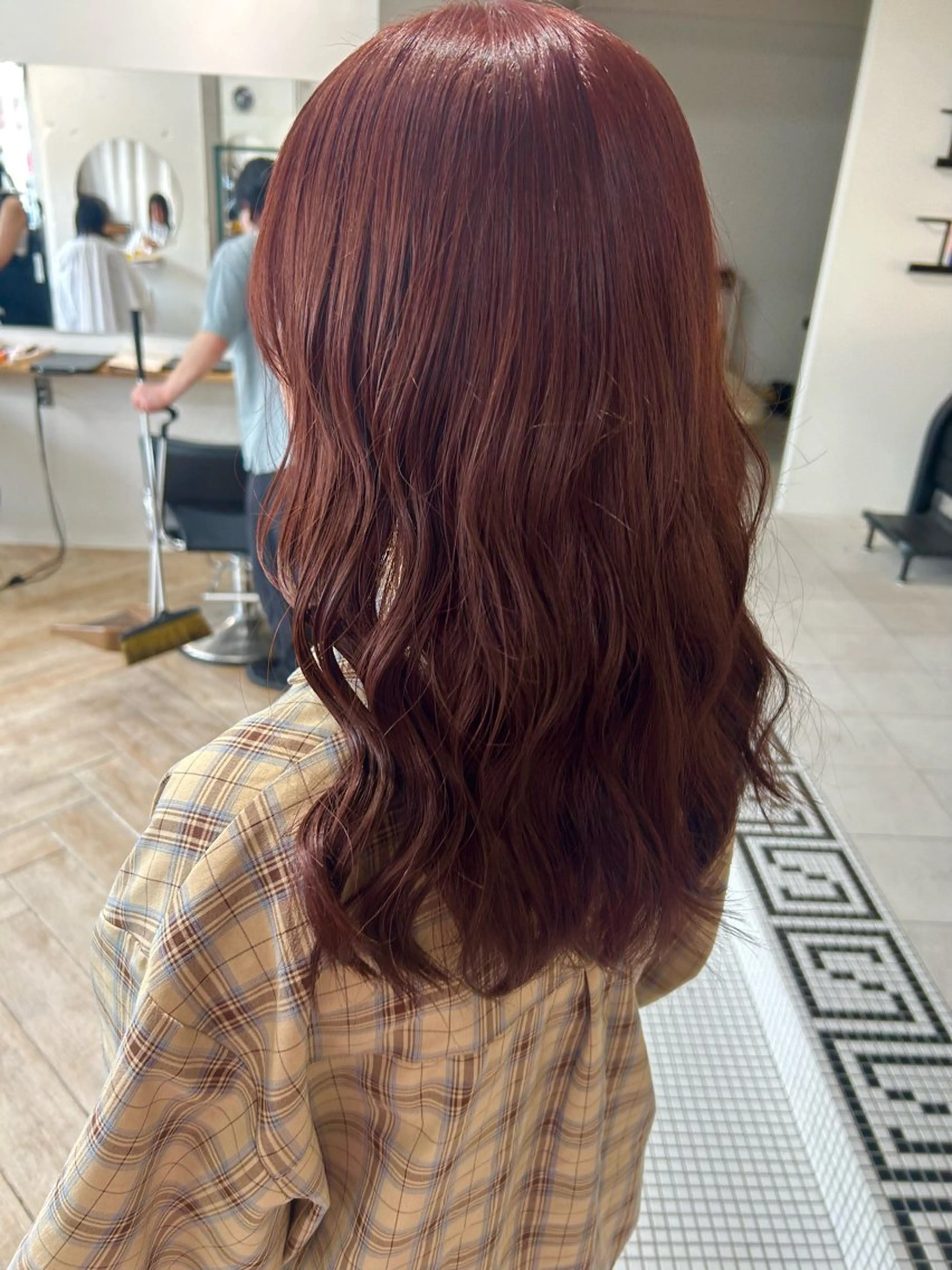 カラー ヘアカラー ベージュ/ダブルカラ ー/新潟駅/青柳萌果のヘアスタイル