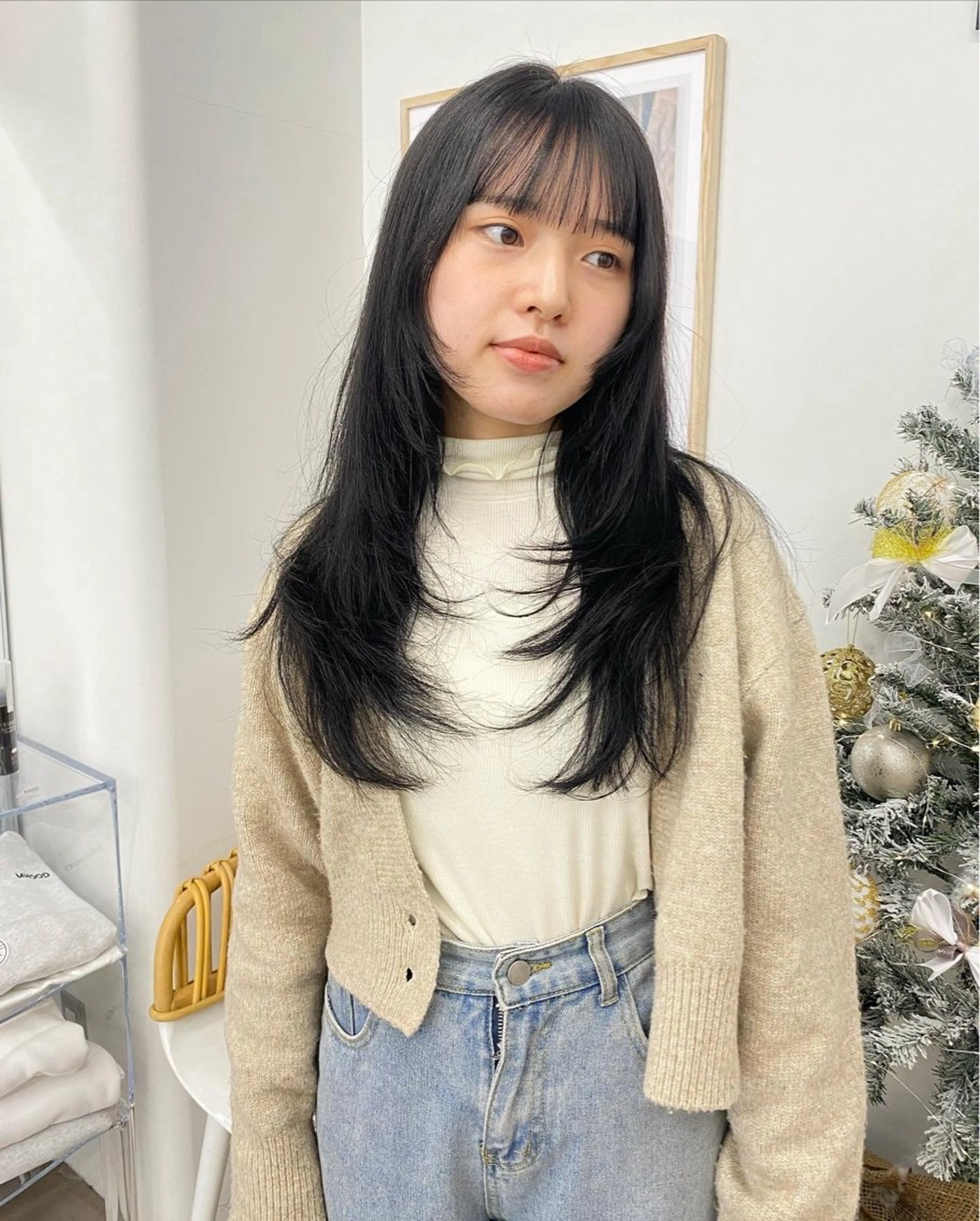 ロング カラー レイヤーカット カット ヘアカラー トリートメント ボブ/ハイトーン REINAのヘアスタイル