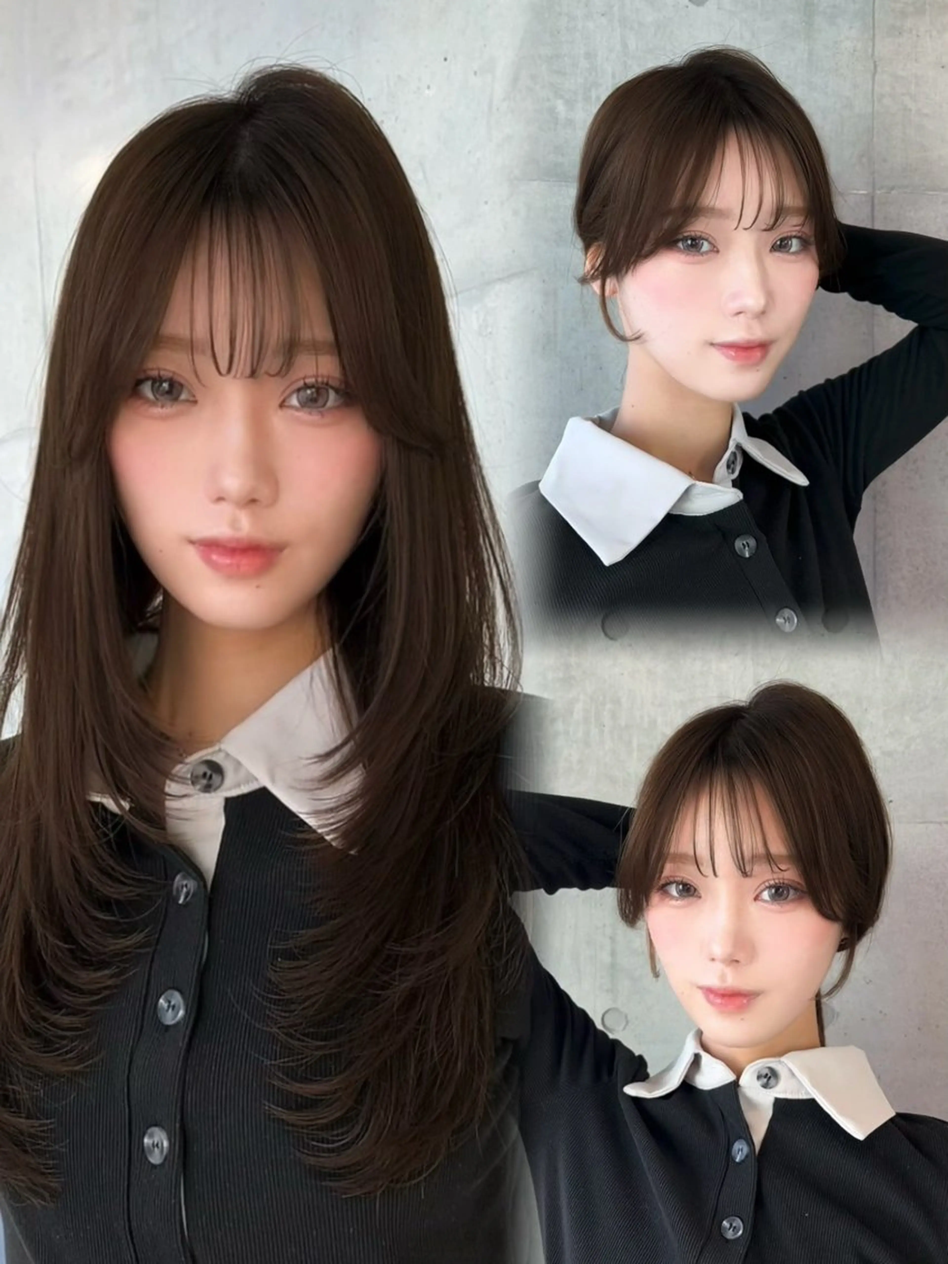 セミロング カラー カット ヘアカラー トリートメント 🌫️大人韓国ヘア 🌫️naoyaのヘアスタイル