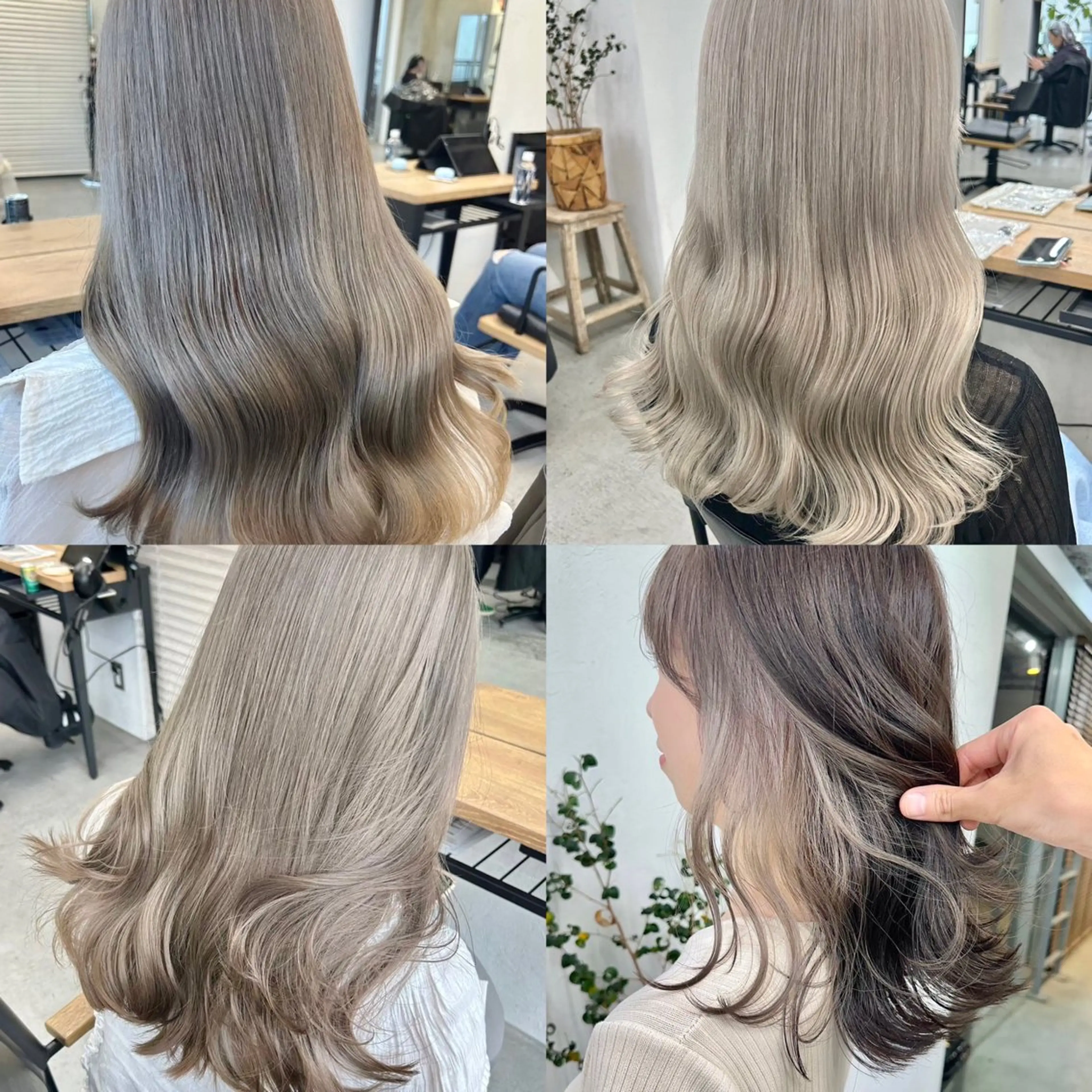 ロング カラー ヘアアレンジ グレージュ 🫧透明感カラー/ ナルハ🫧のヘアスタイル