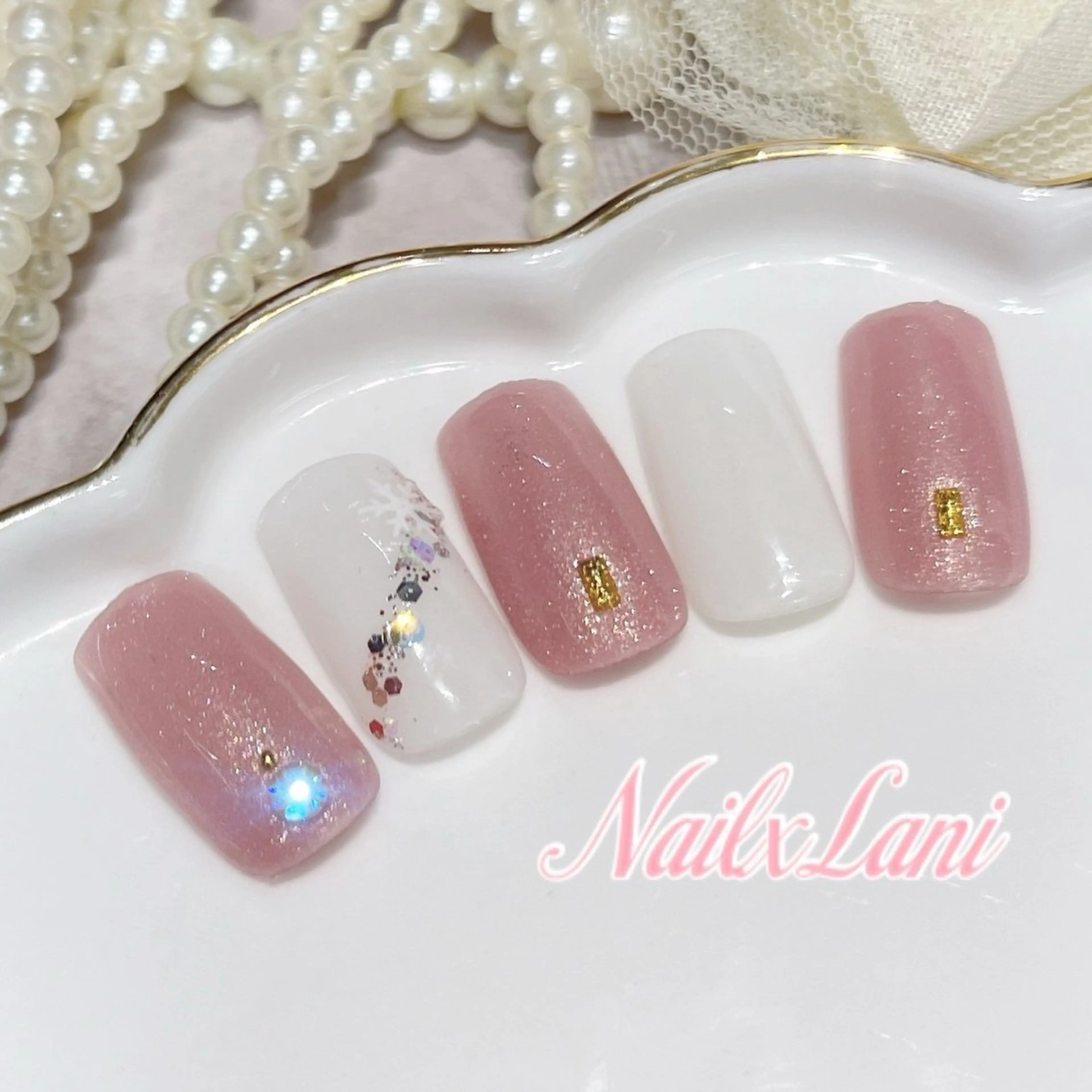 ネイル フットネイル ジェルネイル マグネットネイル パラジェル 練馬駅近ネイルラニ 不細工爪90分で美爪のネイルデザイン