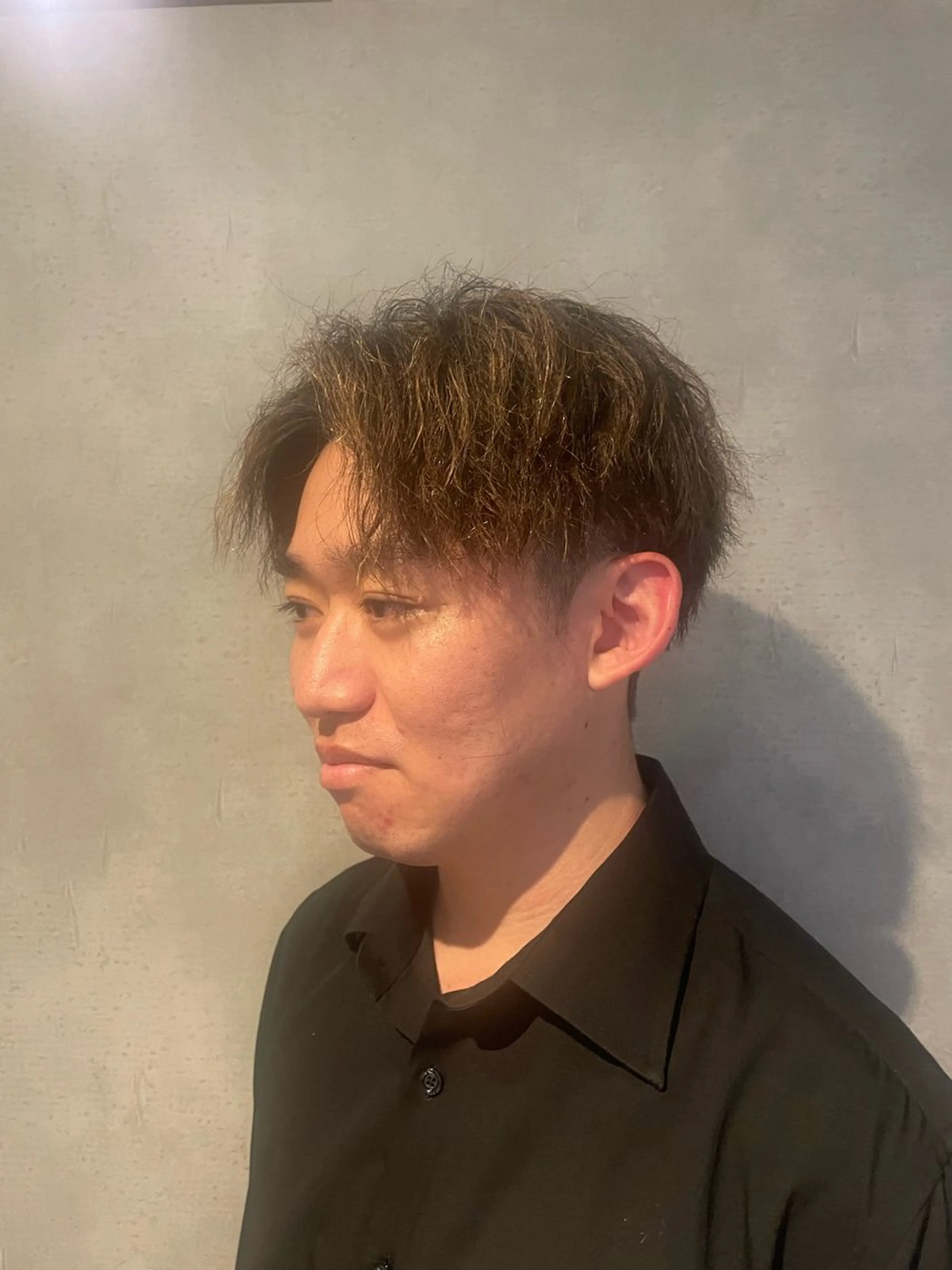 パーマ メンズ メンズパーマ メンズツイストパーマ ツーブロック ツイストパーマ カット パーマ ヘアセット フリーランスシェアサロンルレイル所属・心斎橋/メンズ /ルレイル/地形真希のヘアスタイル