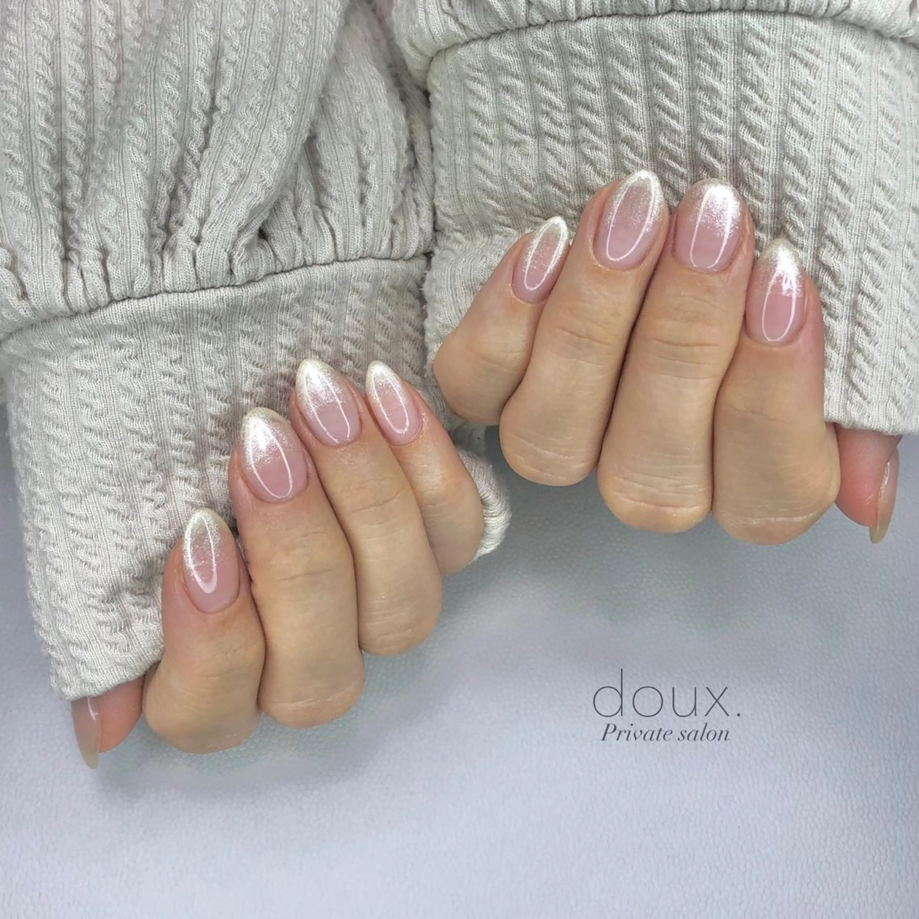 ネイル グラデーション ラメ(グリッター) マグネットネイル doux. nailのネイルデザイン