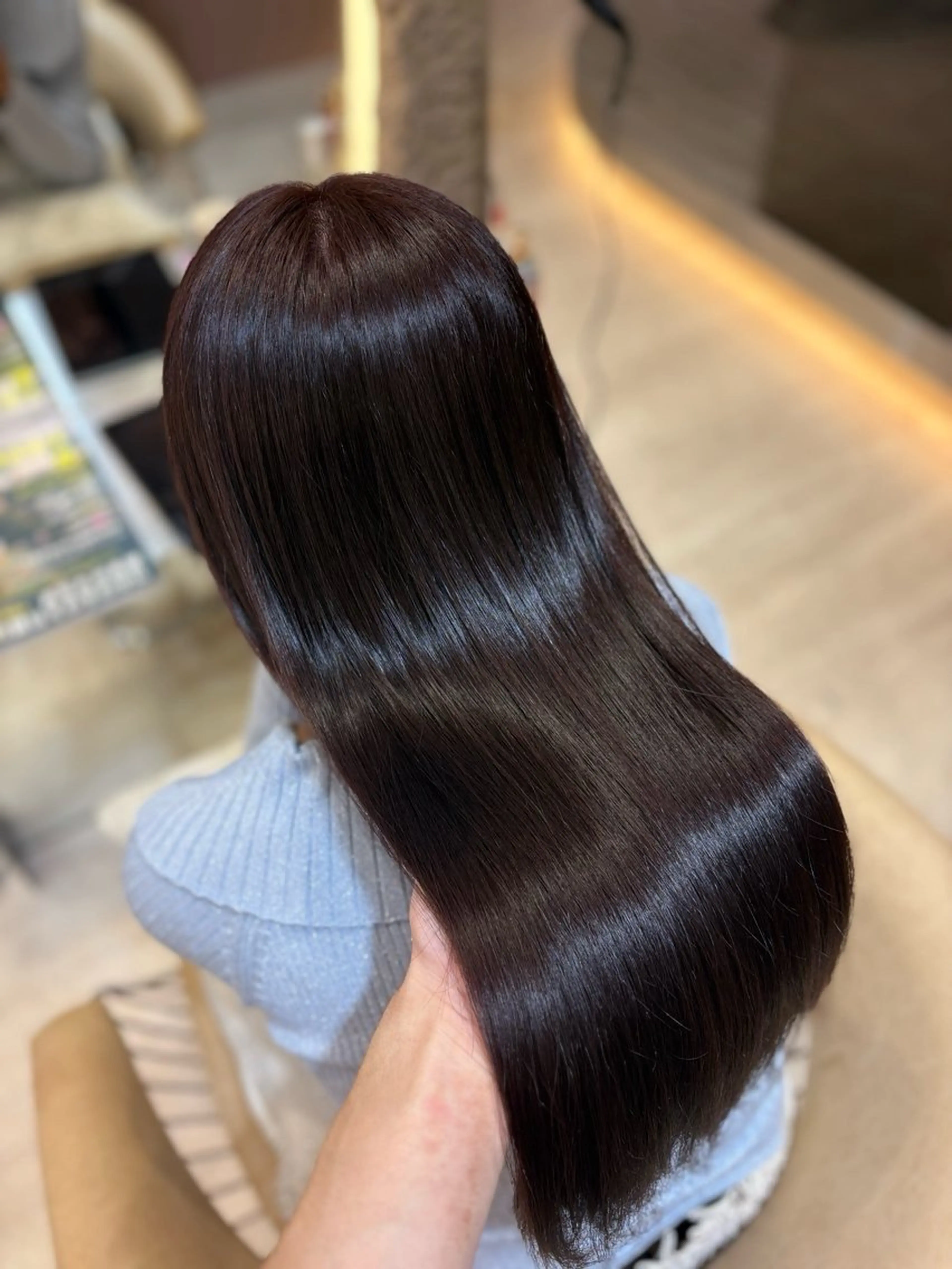 ロング 前髪/顔周り❣️ 縮毛矯正/おばかんのヘアスタイル