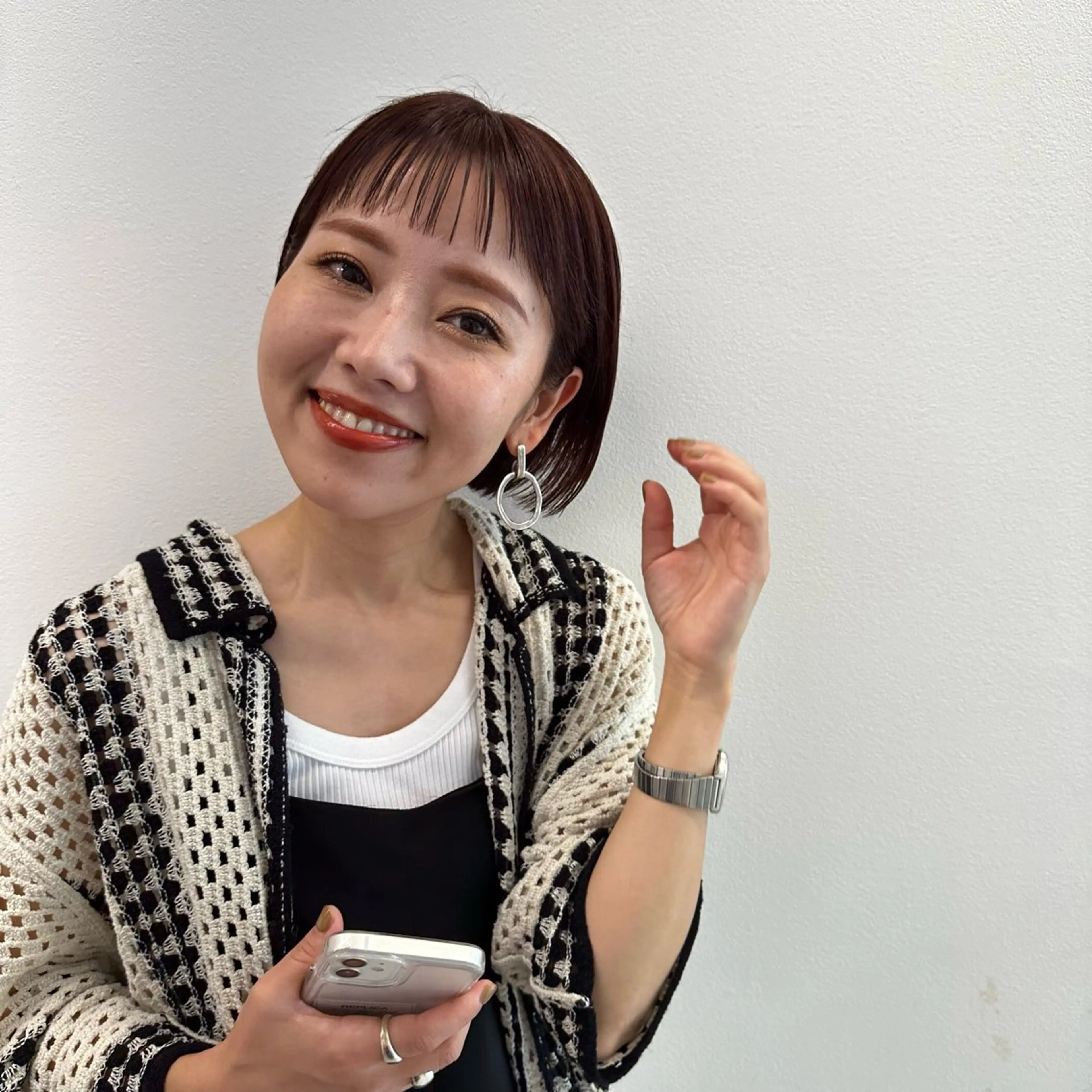 ミディアム カラー カット ヘアカラー トリートメント 韓国/ヘアアレンジ/ 髪質改善/夏美のヘアスタイル