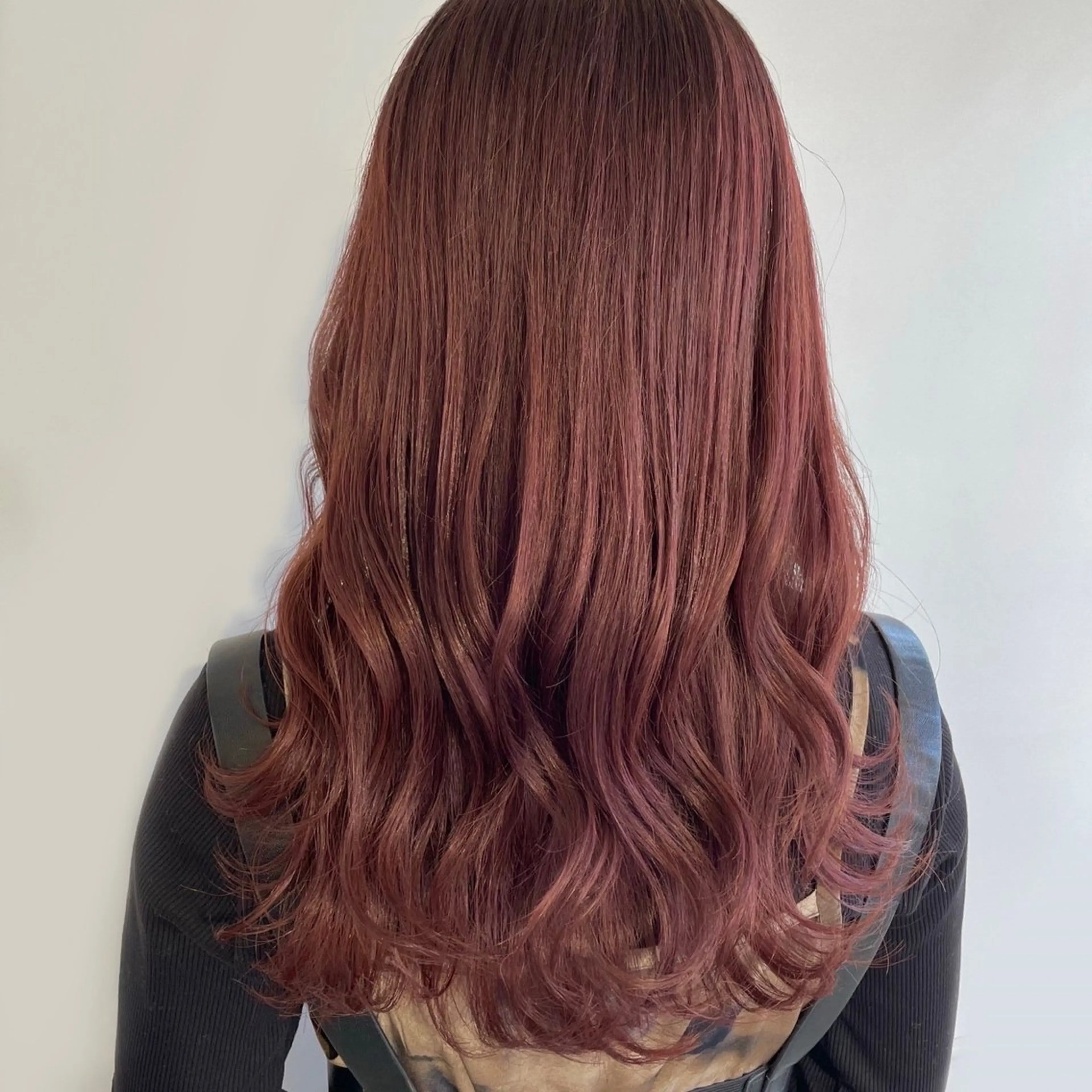 ロング カラー ダブルカラー レッドカラー ParveMix いしいまお🌼のヘアスタイル