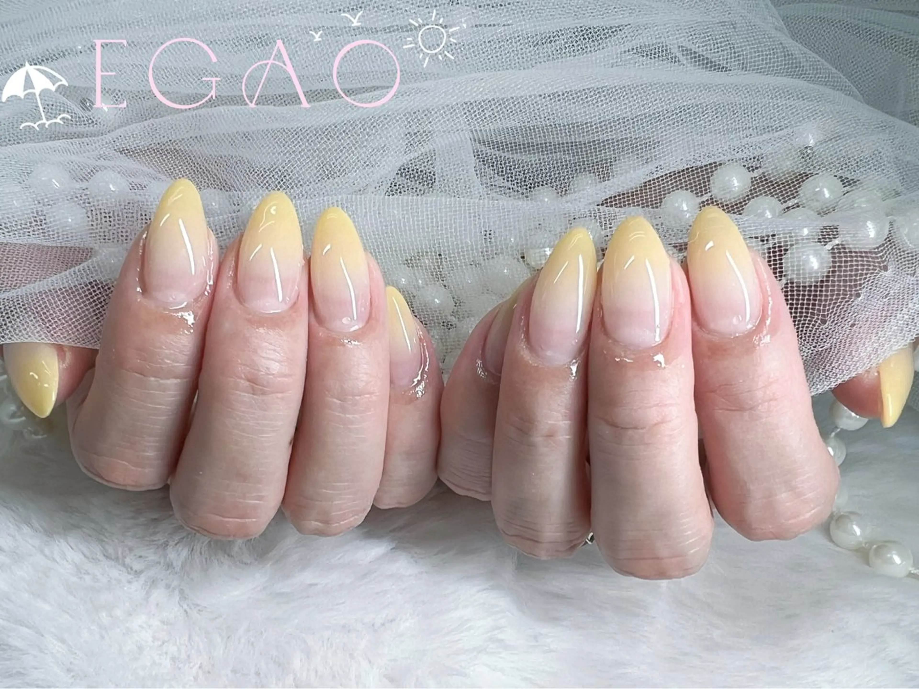 ネイル アートネイル フットネイル フレンチネイル ジェルネイル グラデーション ハンドネイル Egao Nail Salonのネイルデザイン