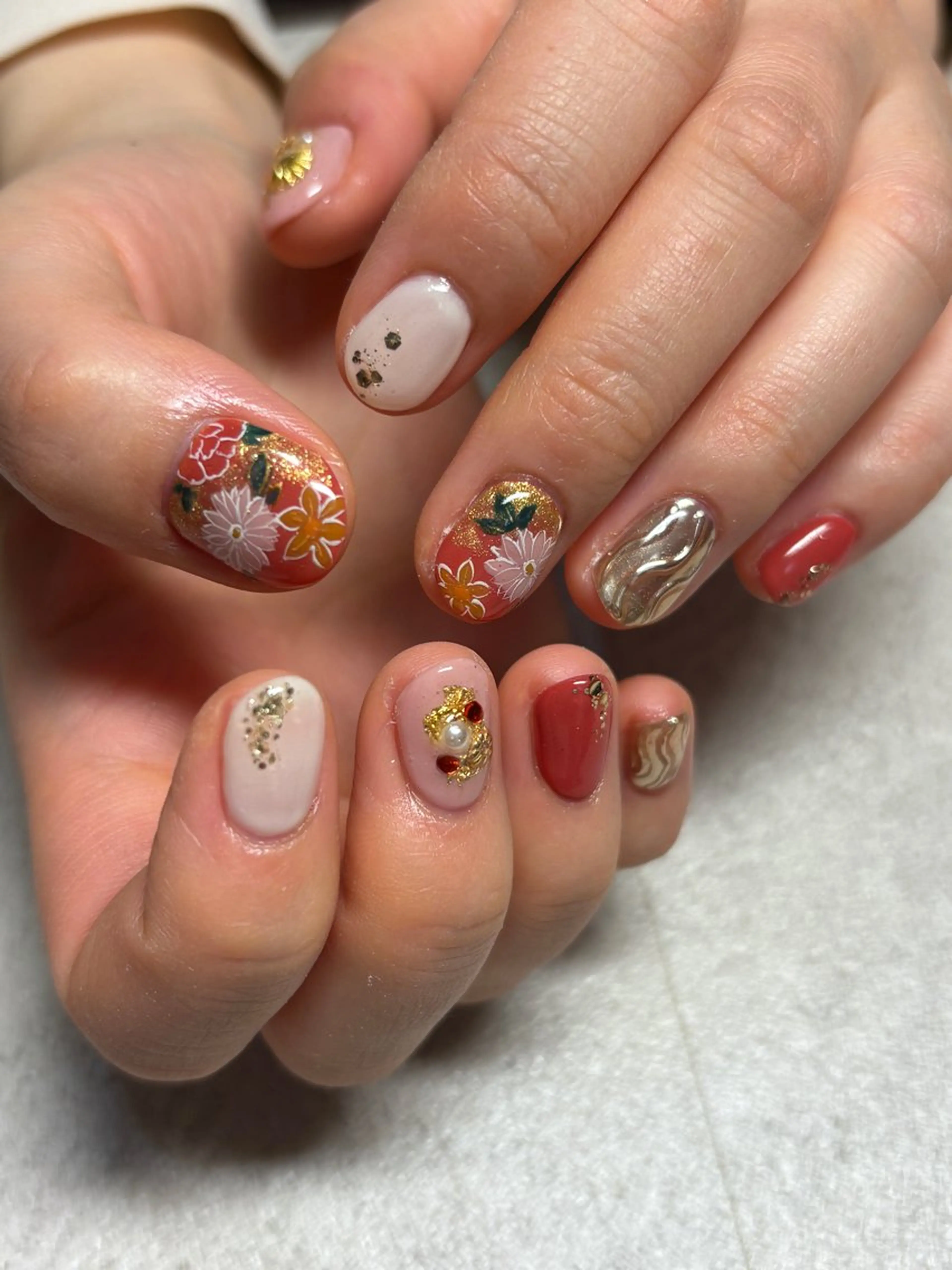 ネイル 成人式 ジェルネイル パラジェル ブライダルネイル ハンドネイル acs.n所属・ネイル，耳つぼ 風間すみれのその他イメージ