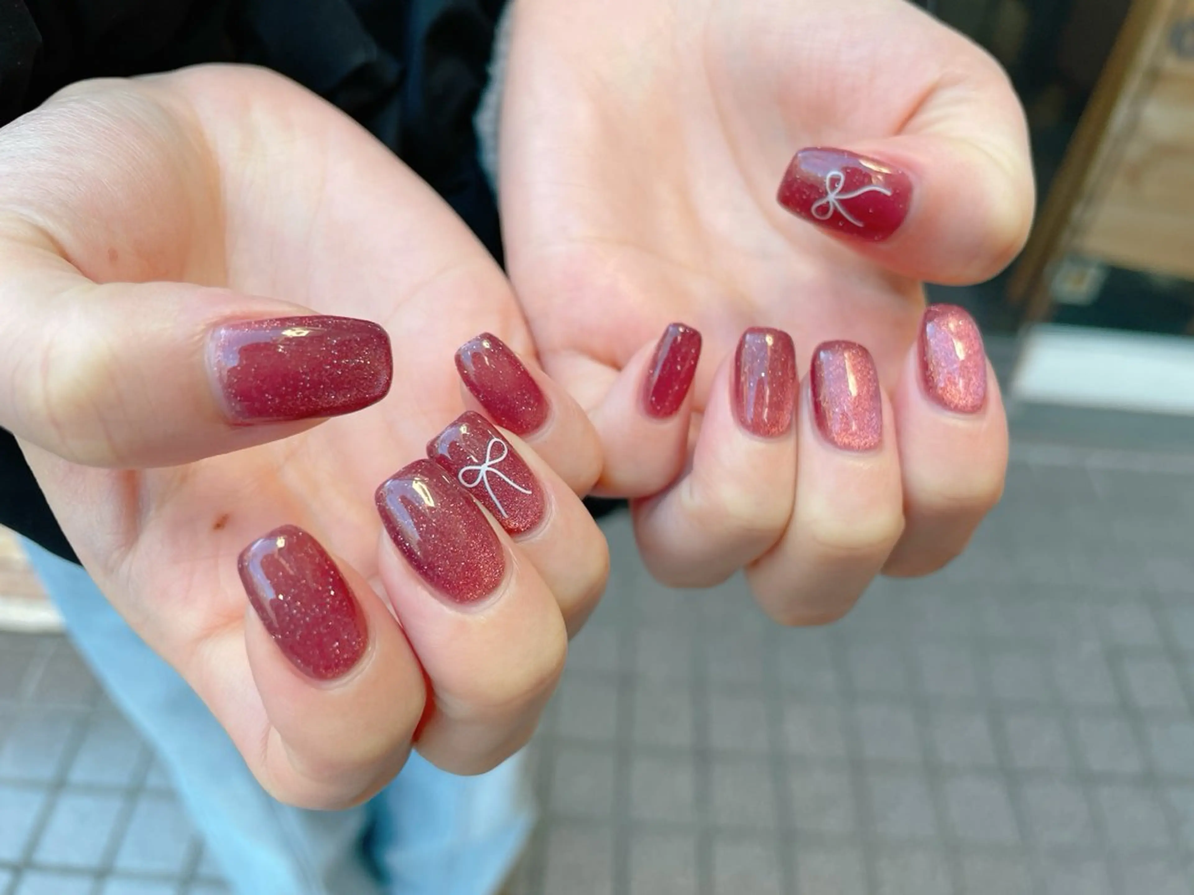 ネイル ジェルネイル パラジェル バレンタイン nailroom  OHANA所属・nailroom OHANA🌴のネイルデザイン