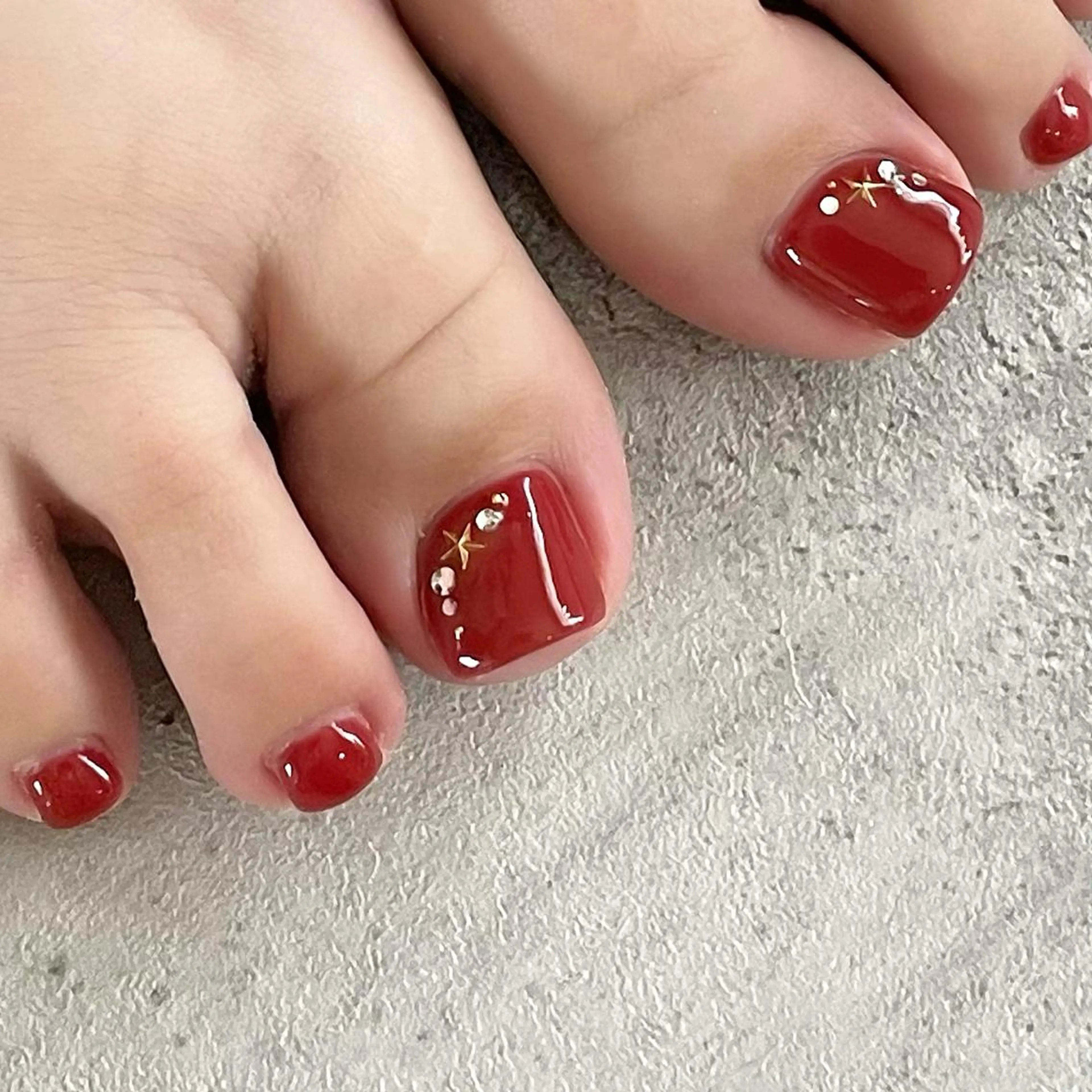 ネイル フットネイル ジェルネイル シンプルネイル 東 千夏のネイルデザイン