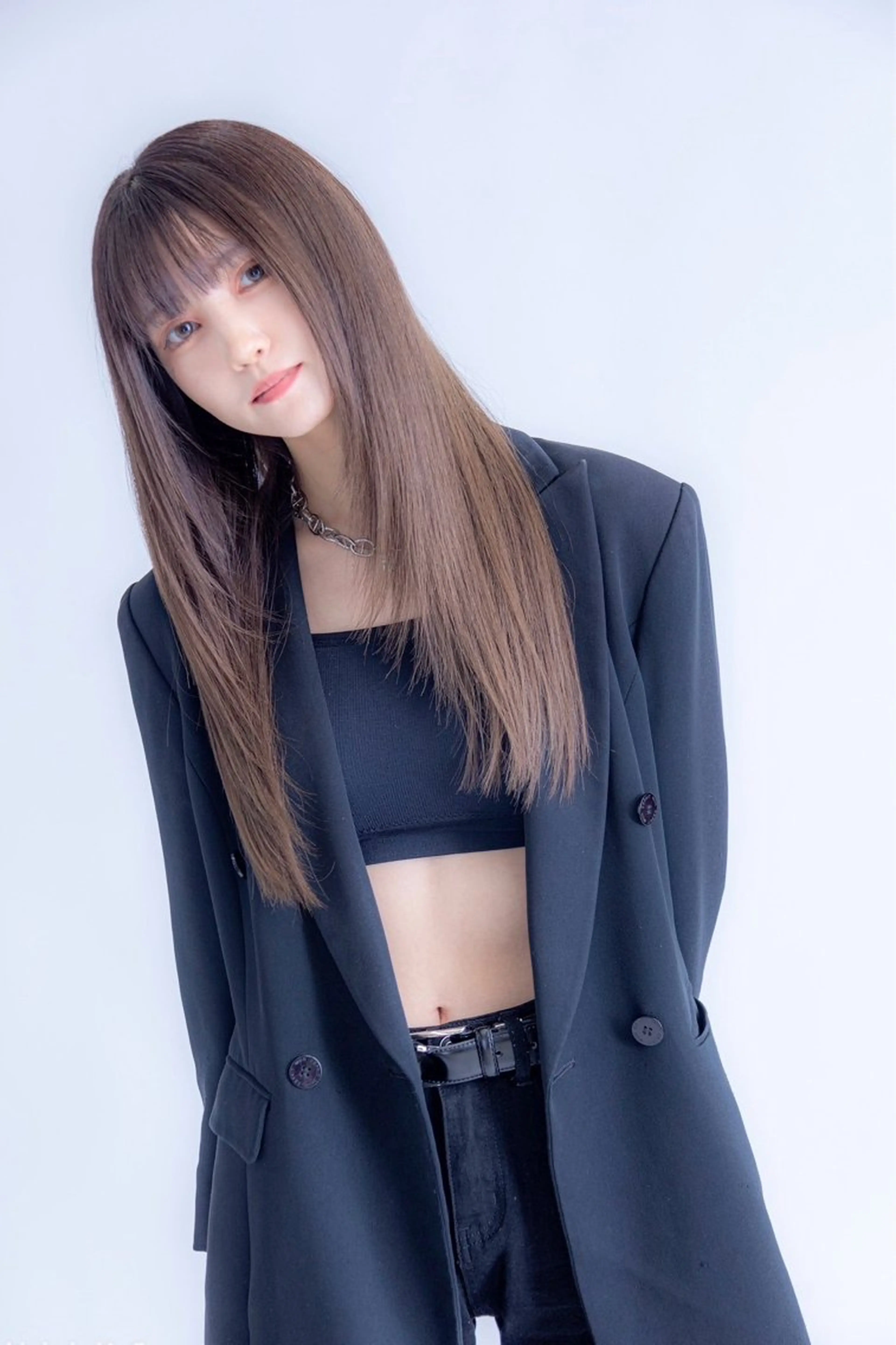 ロング カット ヘアカラー トリートメント 髪質改善／韓国風 恵比寿/Renのヘアスタイル