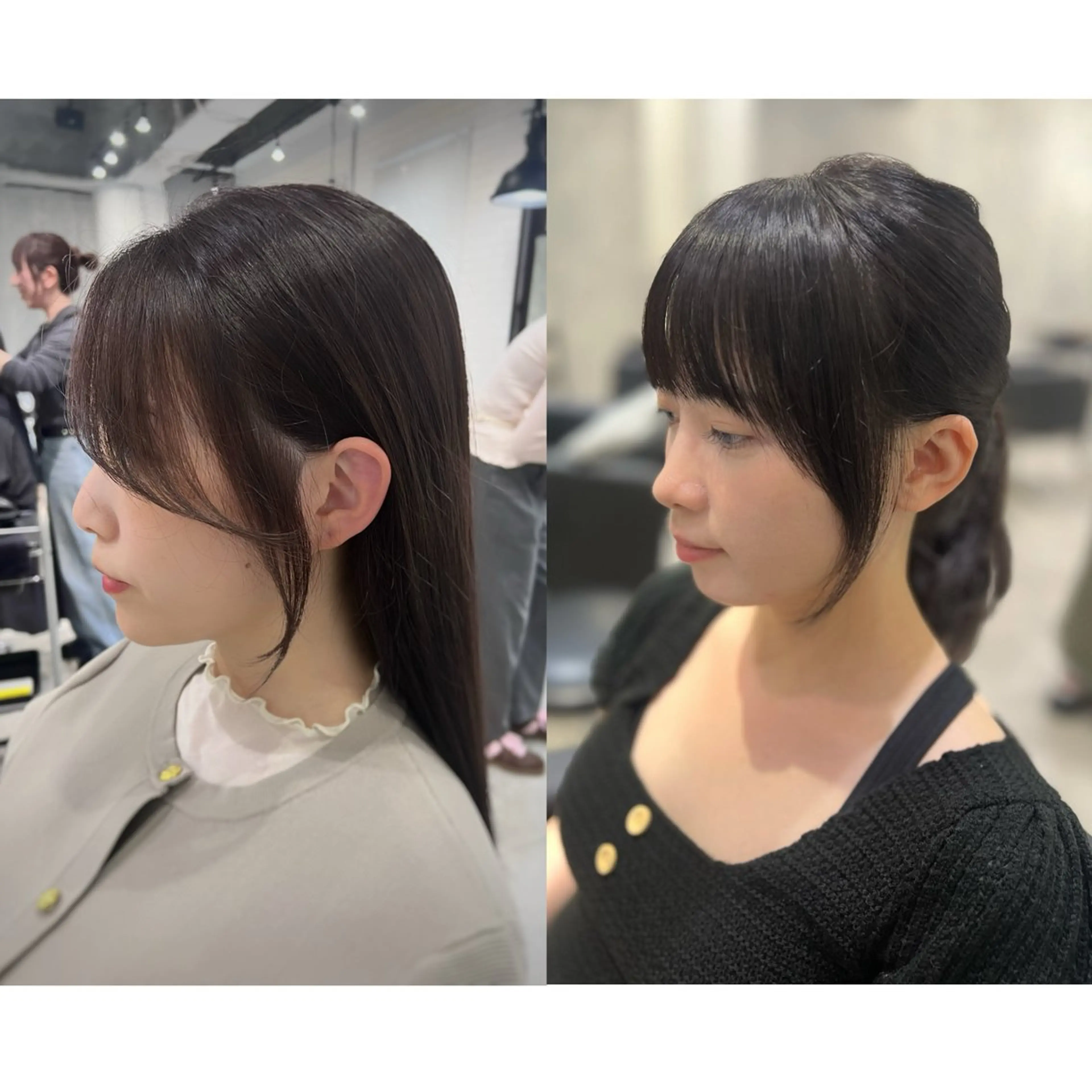 セミロング カラー カット ヘアカラー トリートメント 🌿海山龍馬🌿前髪 /顔まわり/レイヤーのヘアスタイル