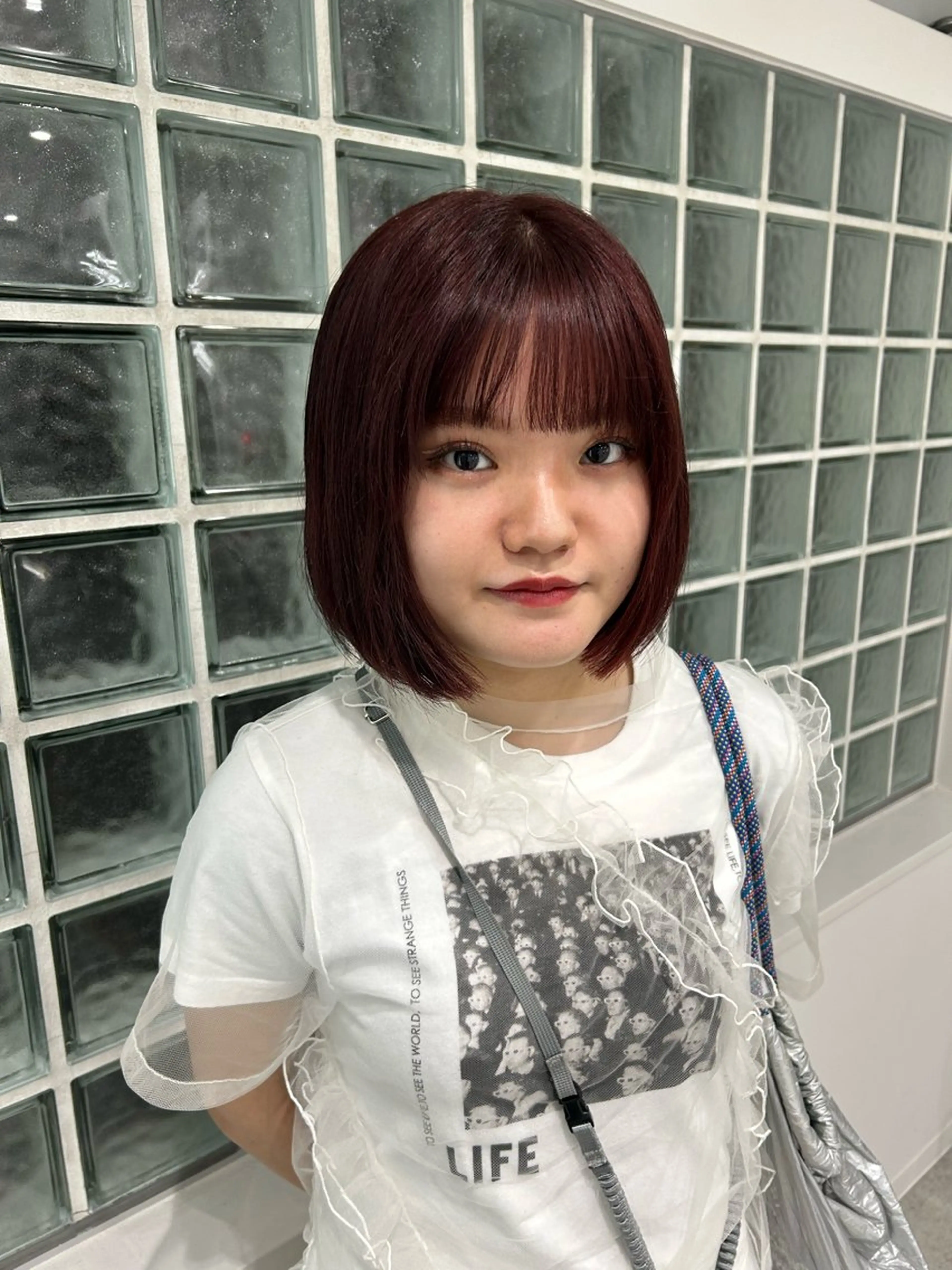 ショート カラー 愛結 暖色カラー🎀🩰のヘアスタイル