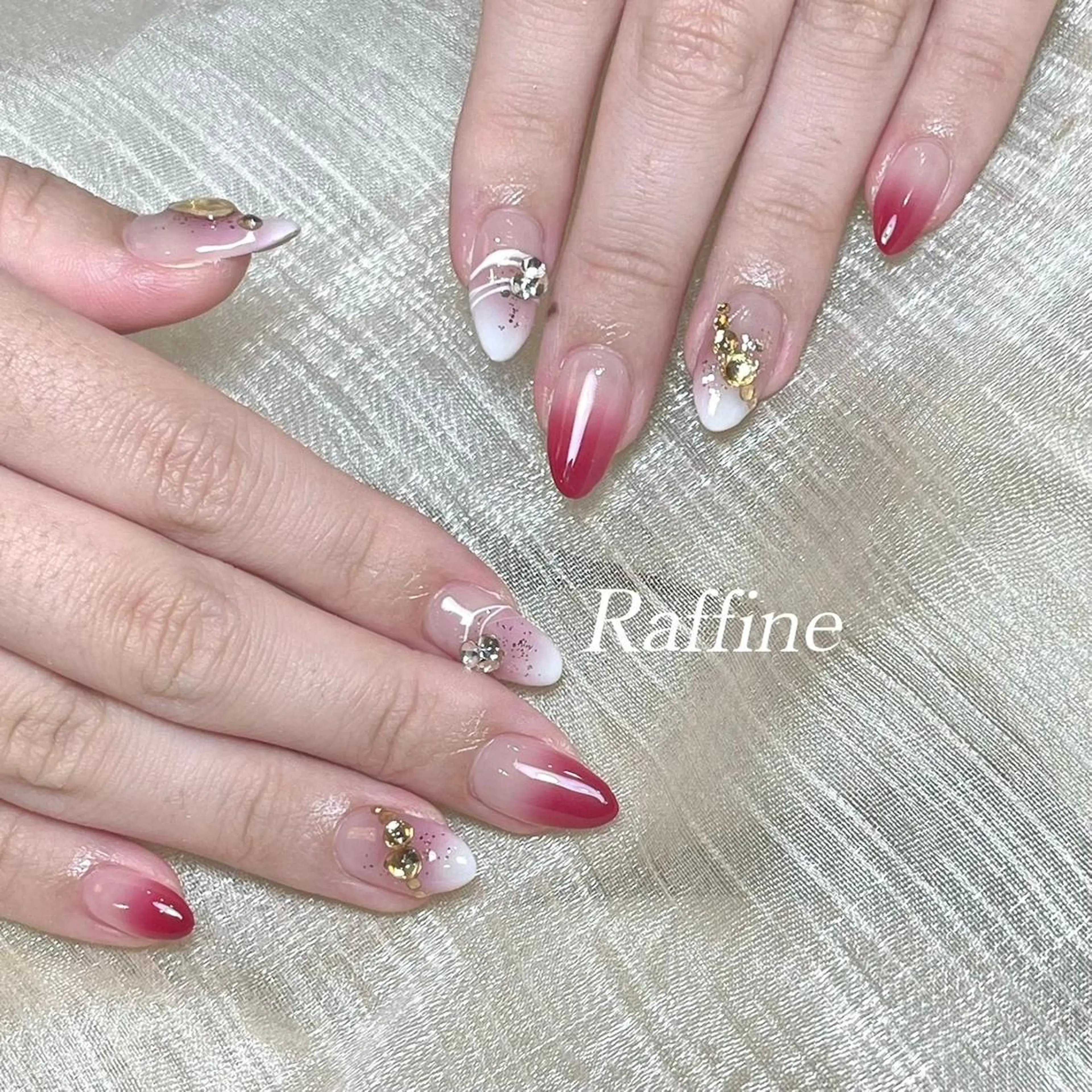 ネイル RAFFINE 月🦋🩵のネイルデザイン