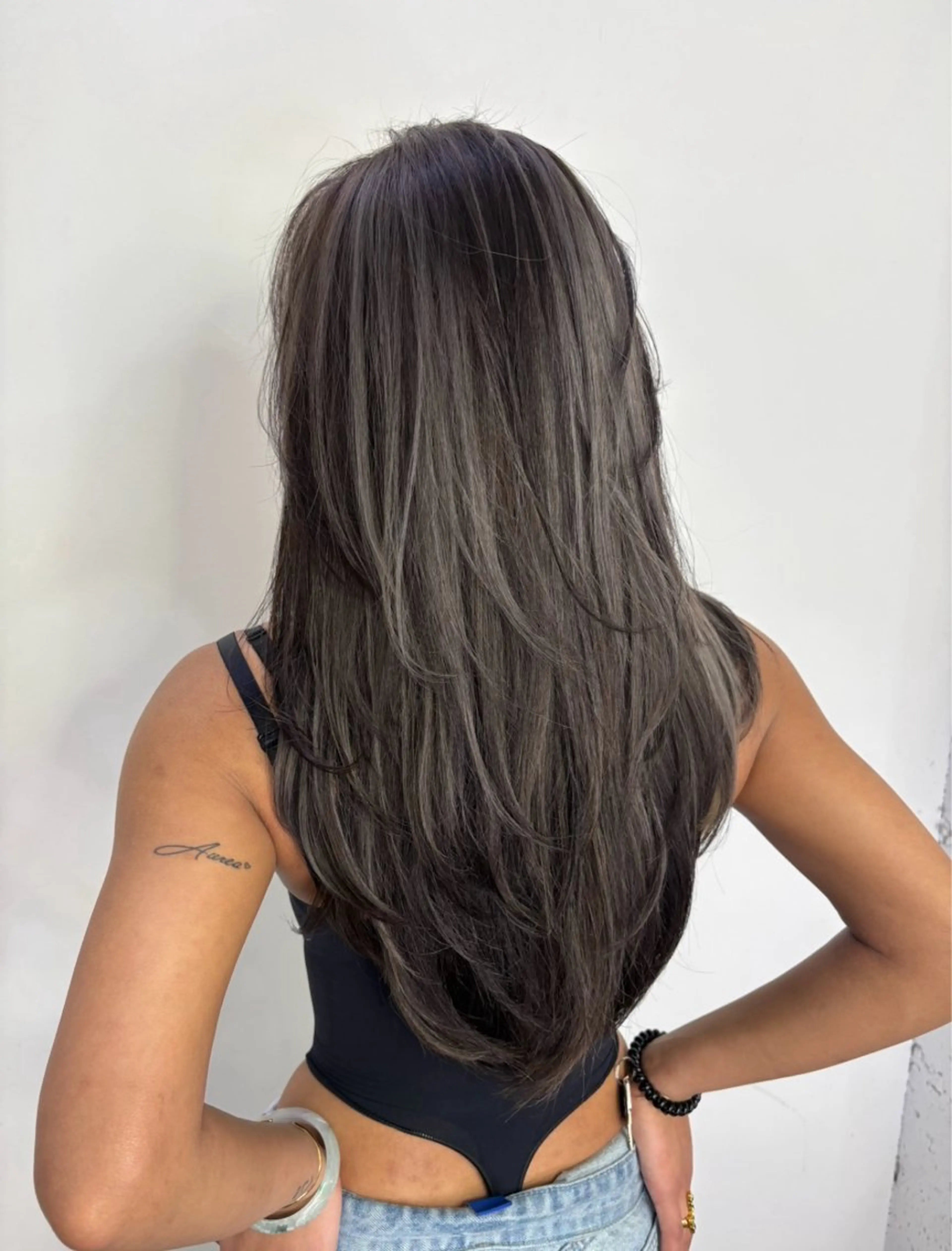 ロング ヘアカラー そ にのヘアスタイル