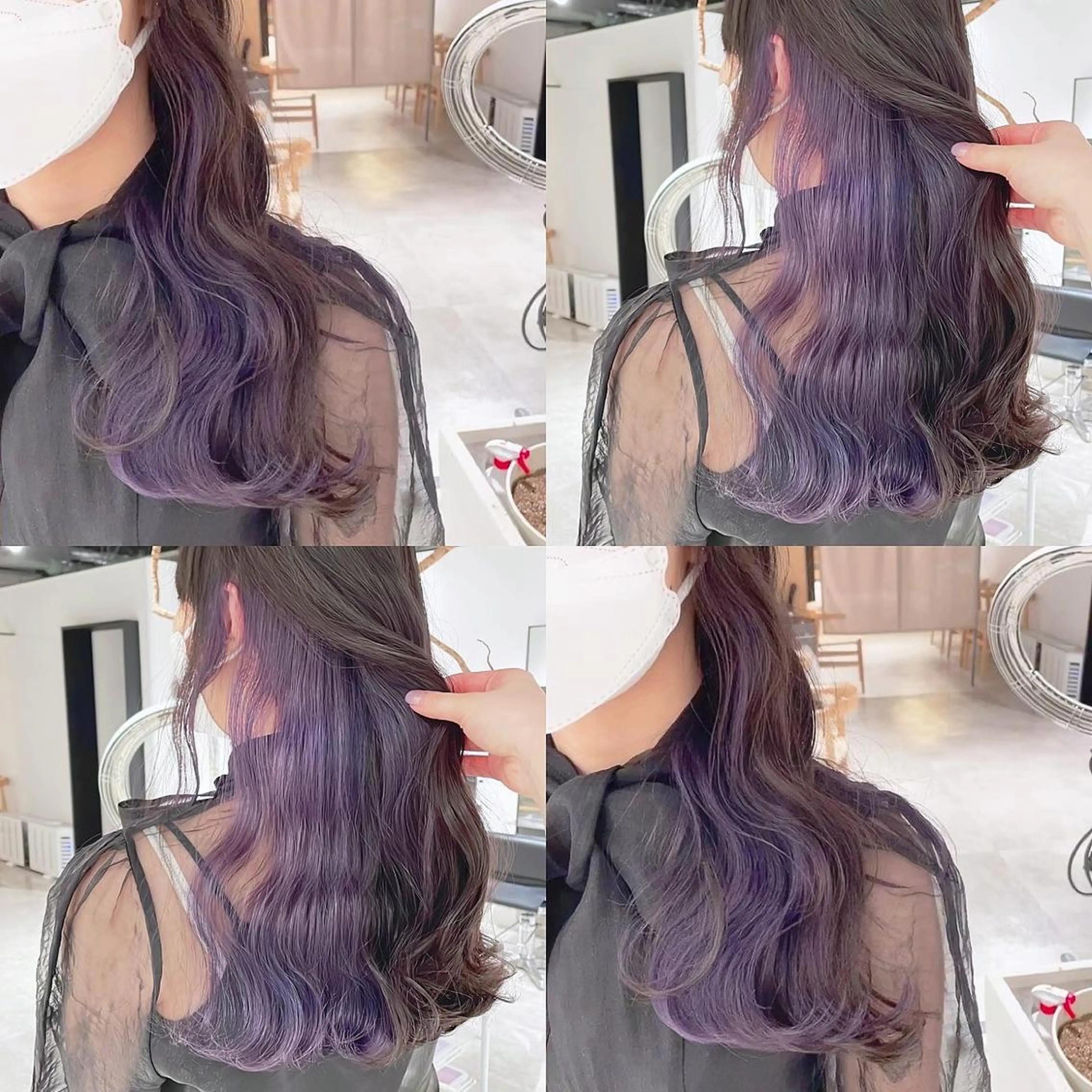 カラー ブリーチ ヘアカラー トリートメント 渋谷:インナーカラー ／🍒エリカ🍒のヘアスタイル