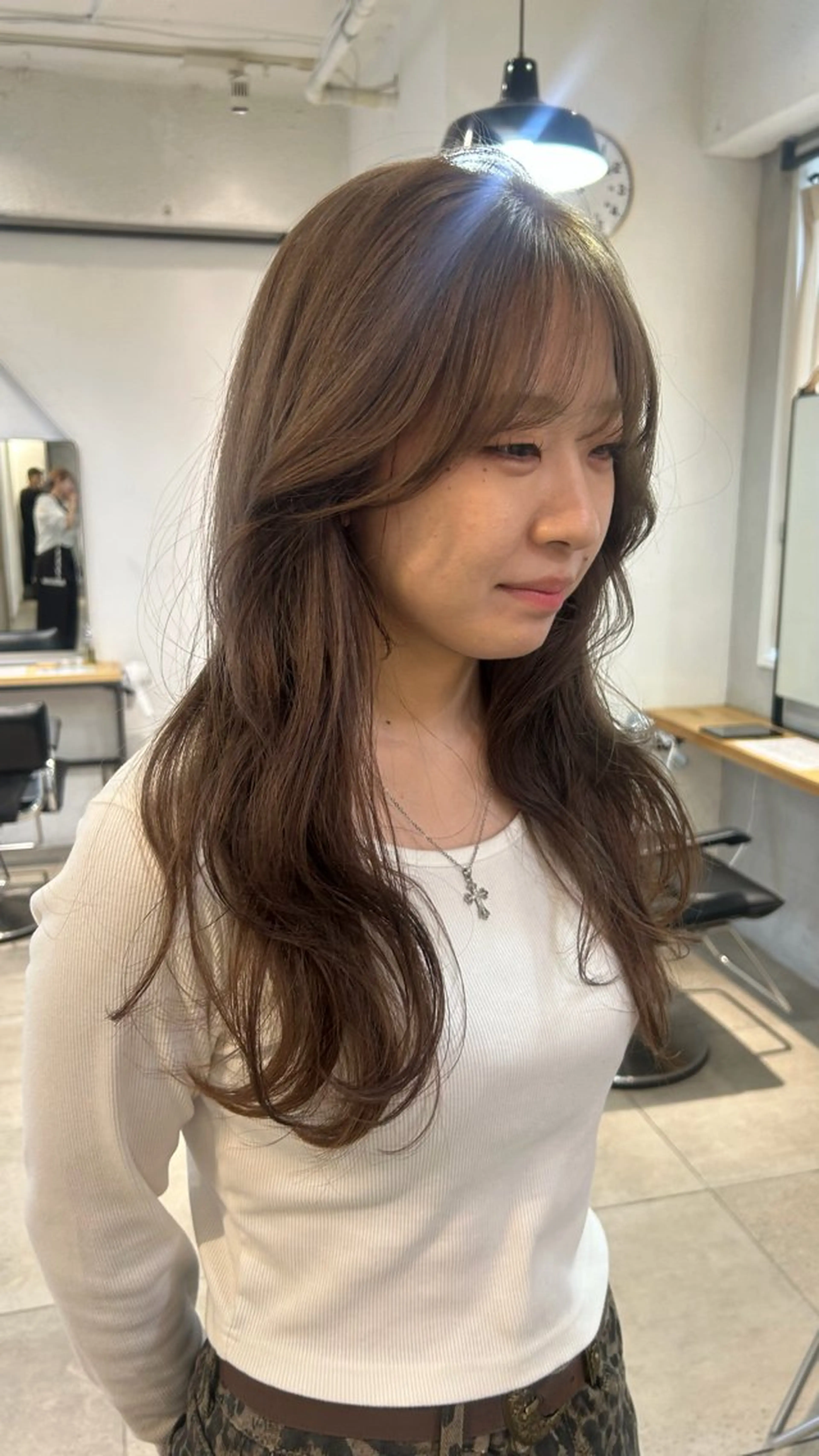 ロング カラー カット ヘアカラー トリートメント じゅわっと暖色カラー 🍊Moemiのヘアスタイル