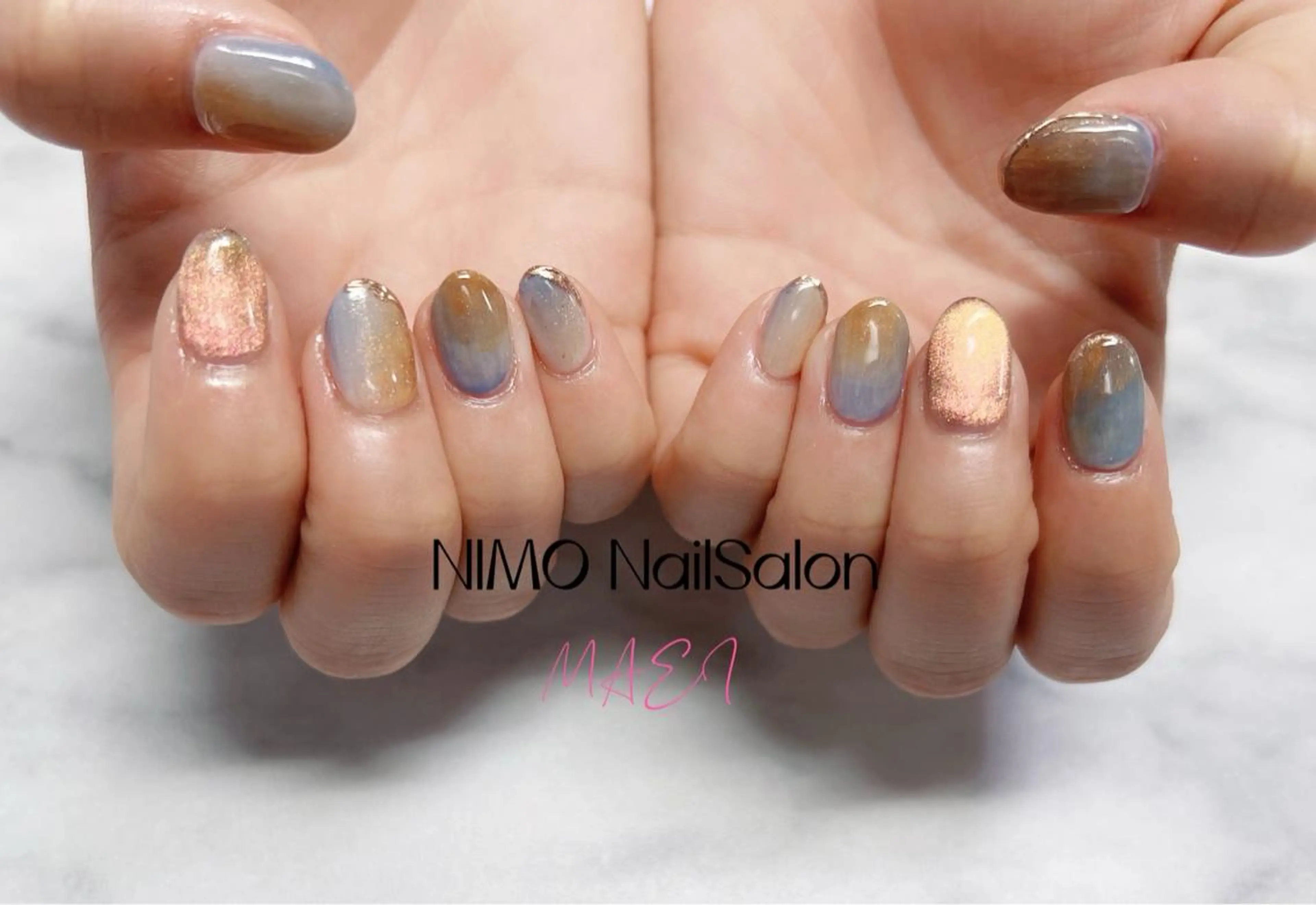 カラー ネイル マツエク・マツパ ハンドネイル ハンドケア NIMO ネイルサロンのネイルデザイン