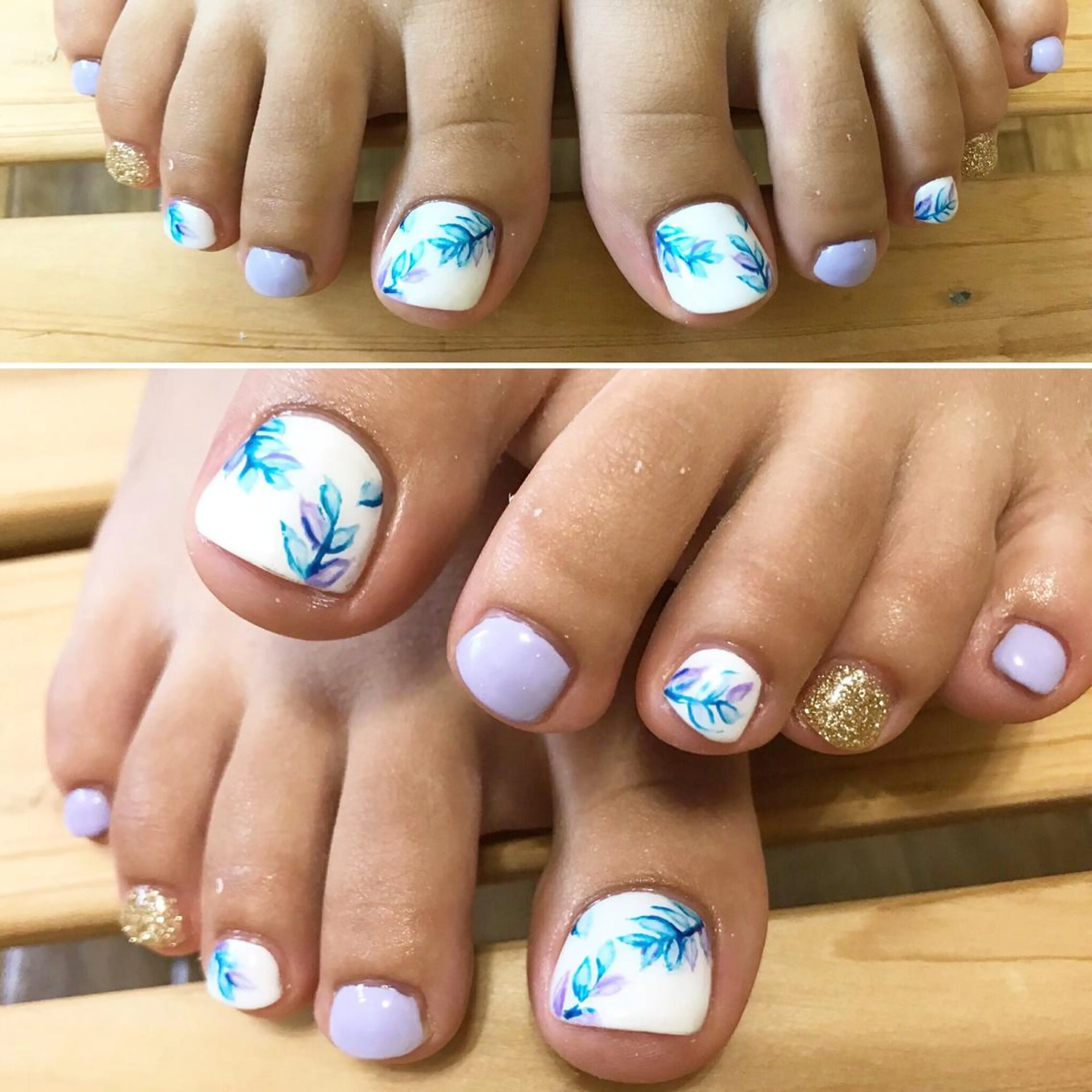 ネイル フットネイル パープル シンプルネイル 春ネイル 夏ネイル フットネイル ネイル フフラ所属・nail fufla ♡yamane♡のネイルデザイン