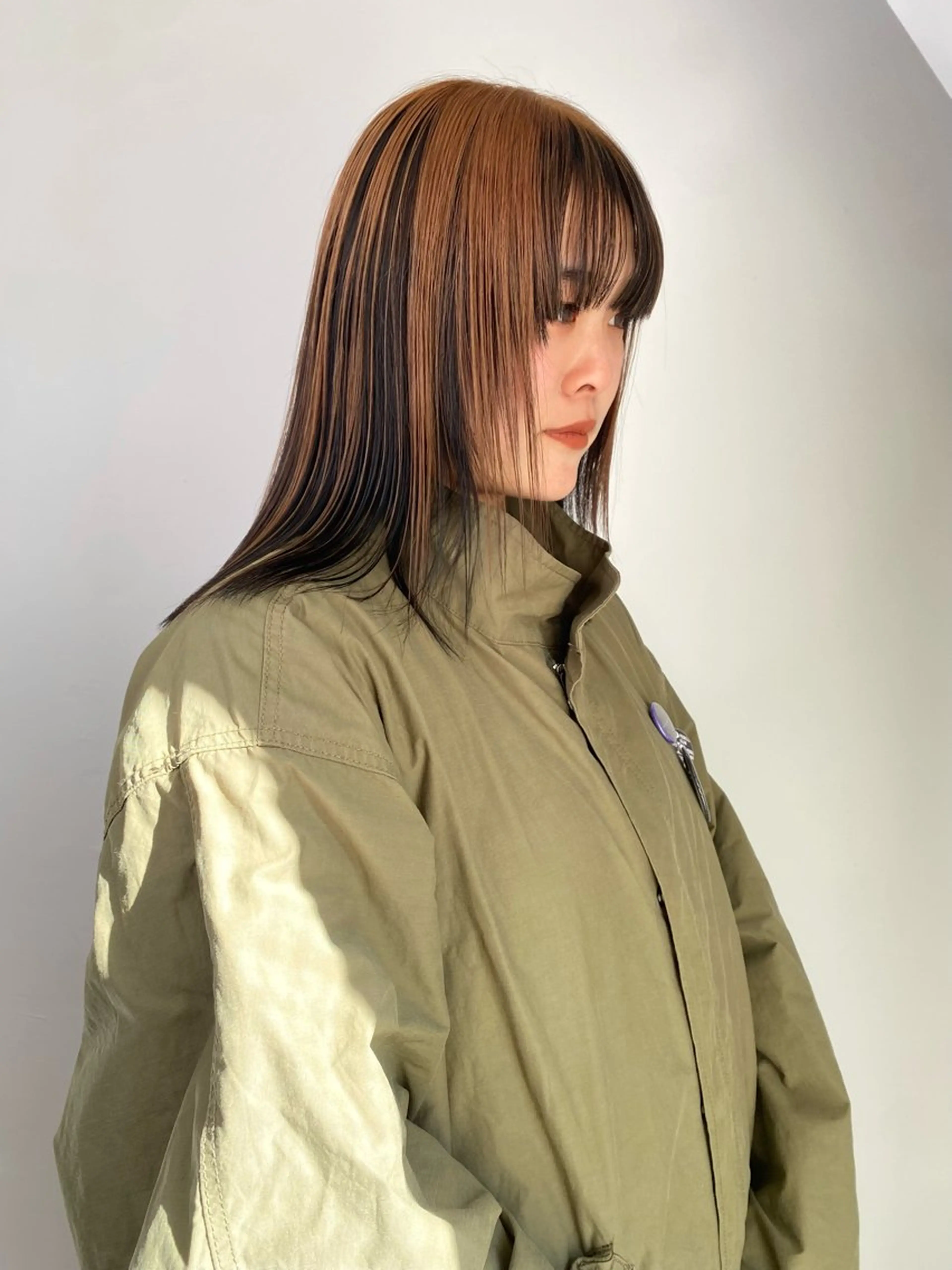 ミディアム カラー land所属・透明感カラー/レイヤ ー🌙Honokaのヘアスタイル