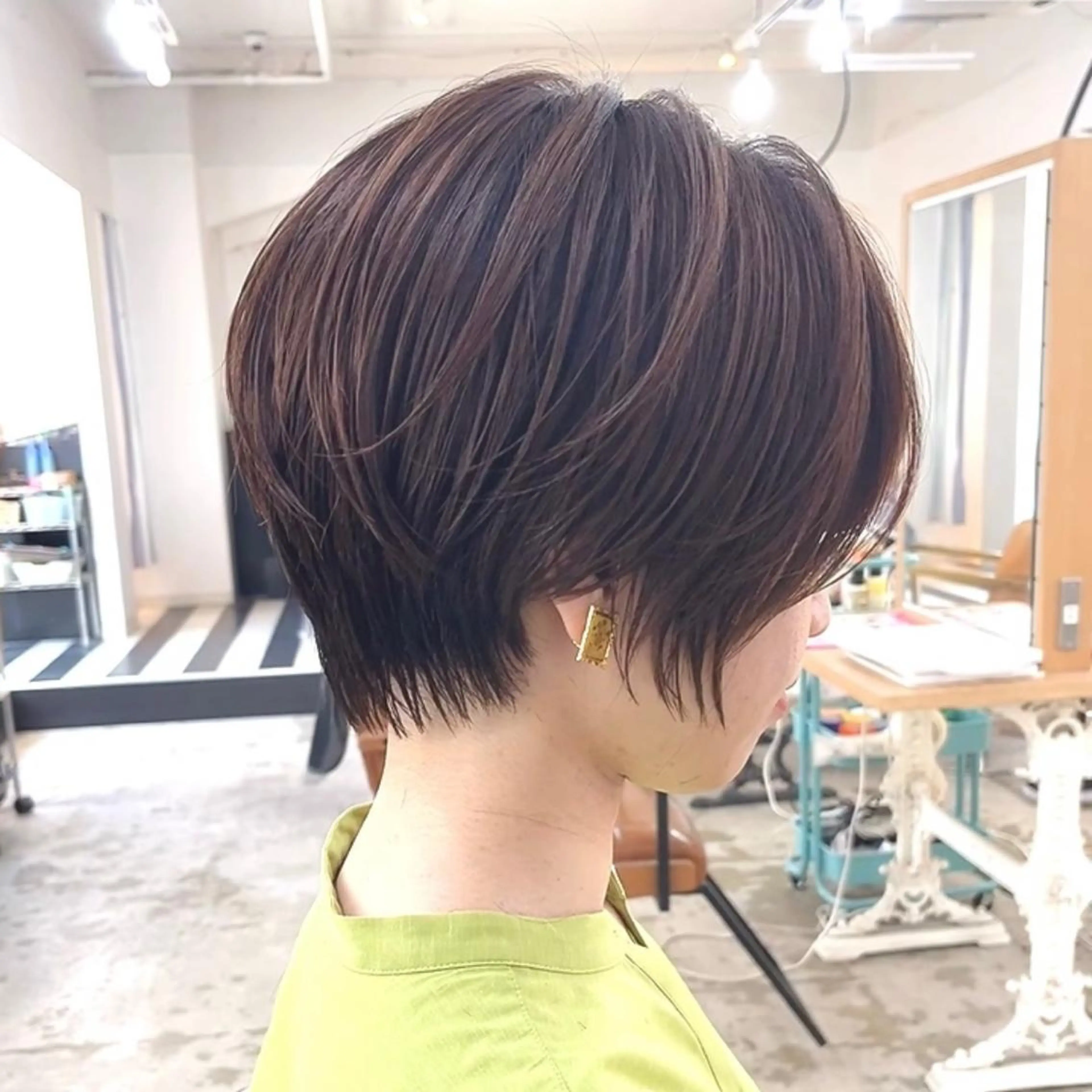 ショート 顔周りカット ショートヘア ショートヘア、ボブ こやさん コヤマのヘアスタイル