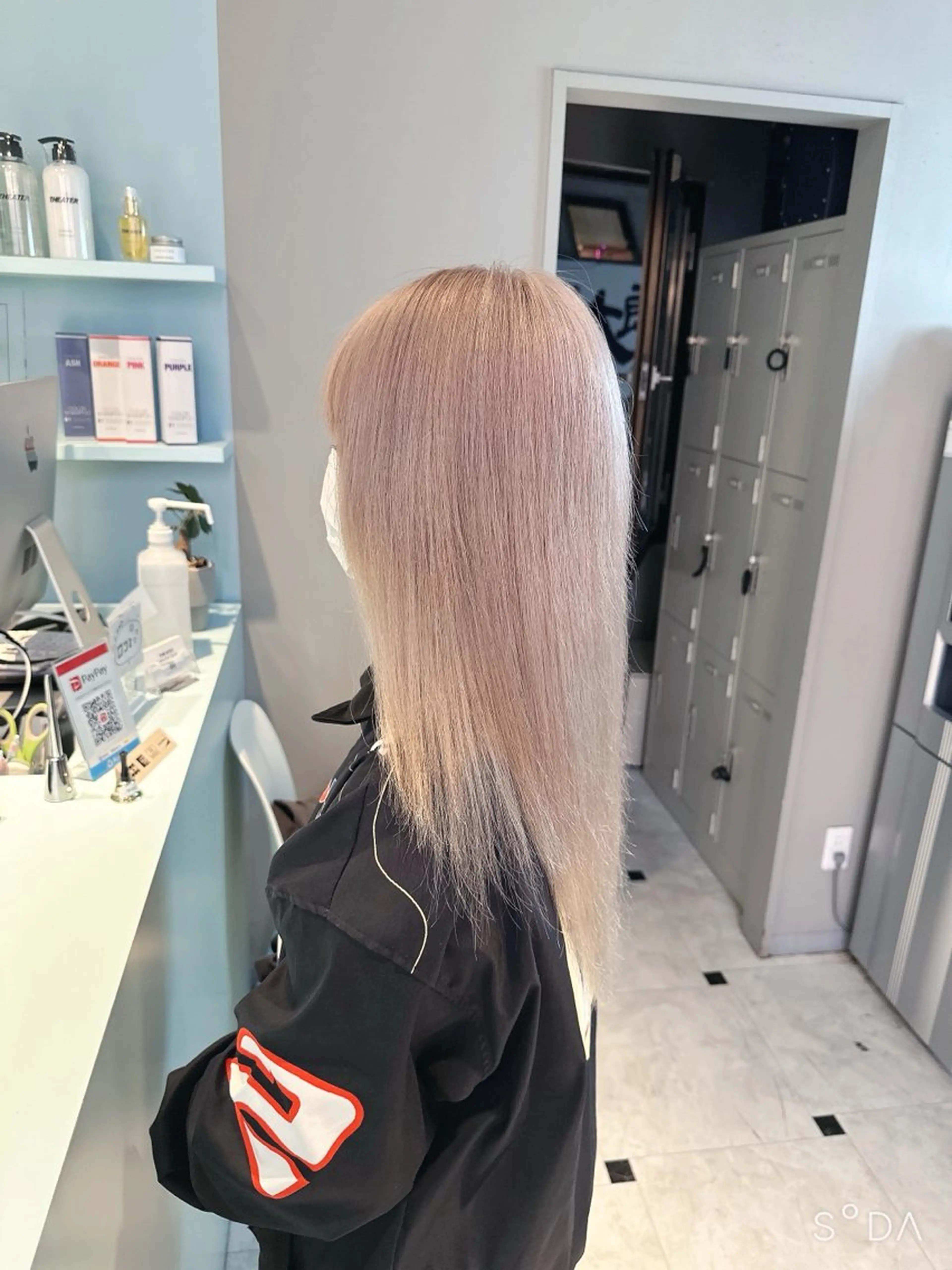 ロング カラー ハイトーン/韓国 レイヤー/るか🎀のヘアスタイル