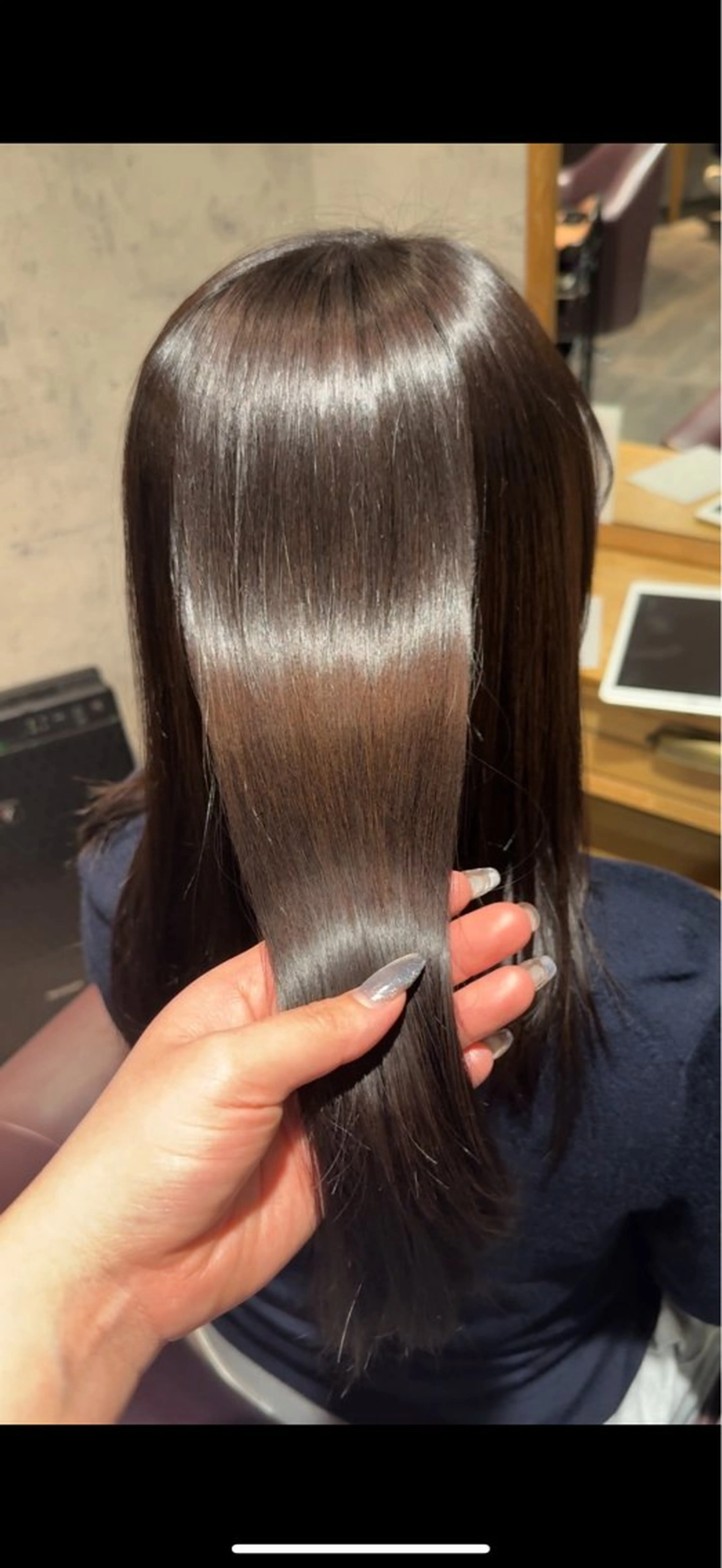 セミロング カラー カット ヘアカラー Afinar 乃空(ノア)のヘアスタイル