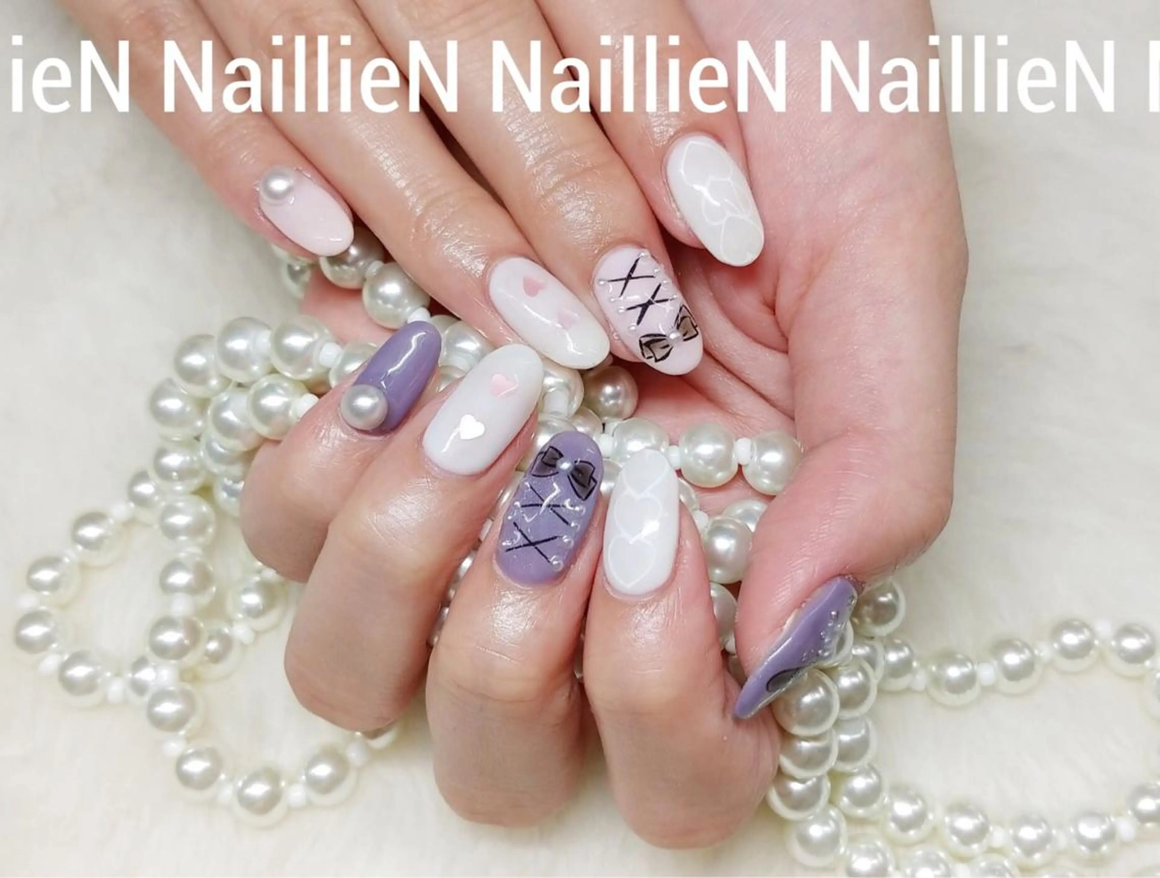ネイル リボン Nail lieNのネイルデザイン