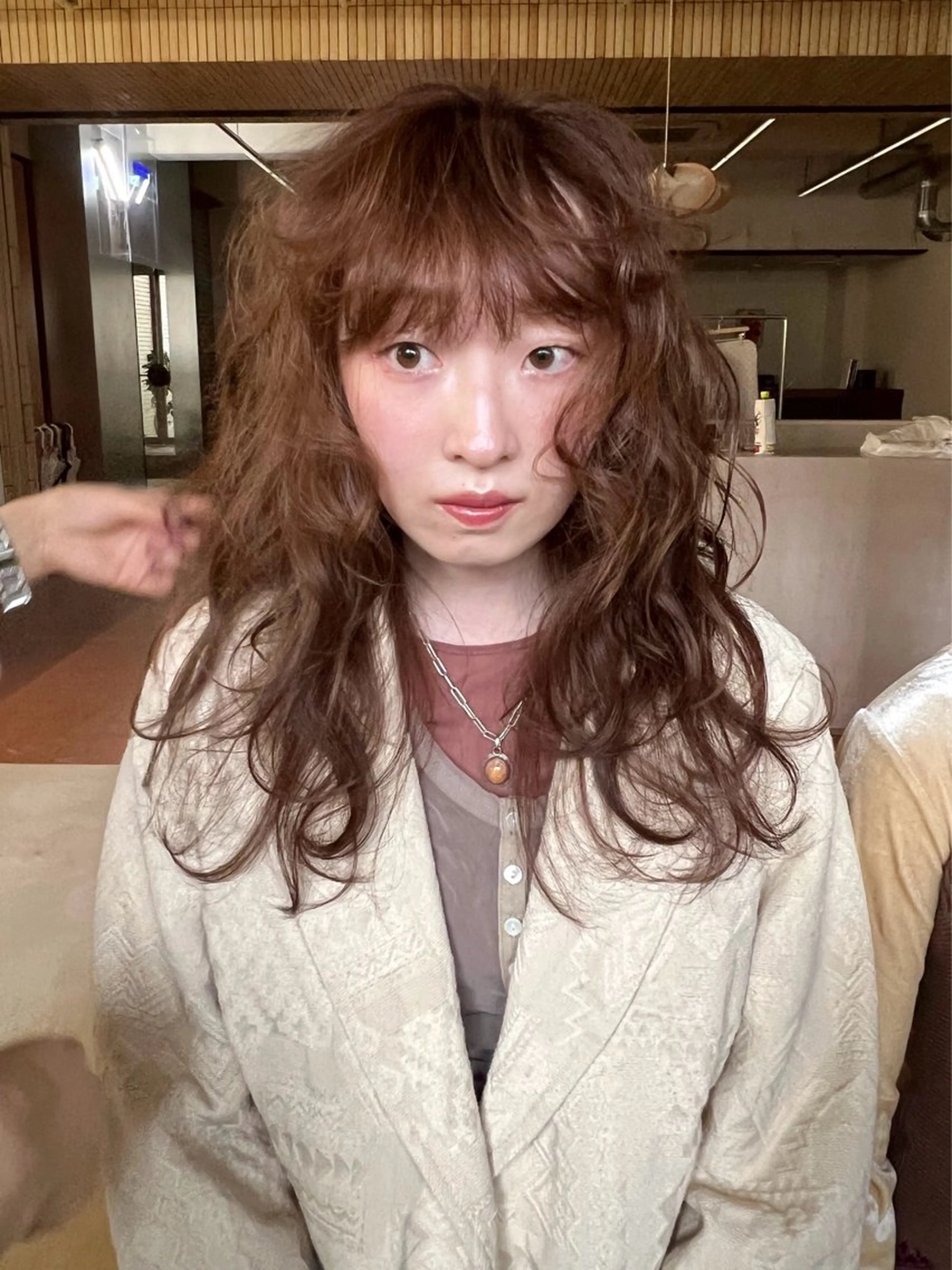 ロング カラー ベージュカラー saki / ボブ /ベージュ系カラーのヘアスタイル