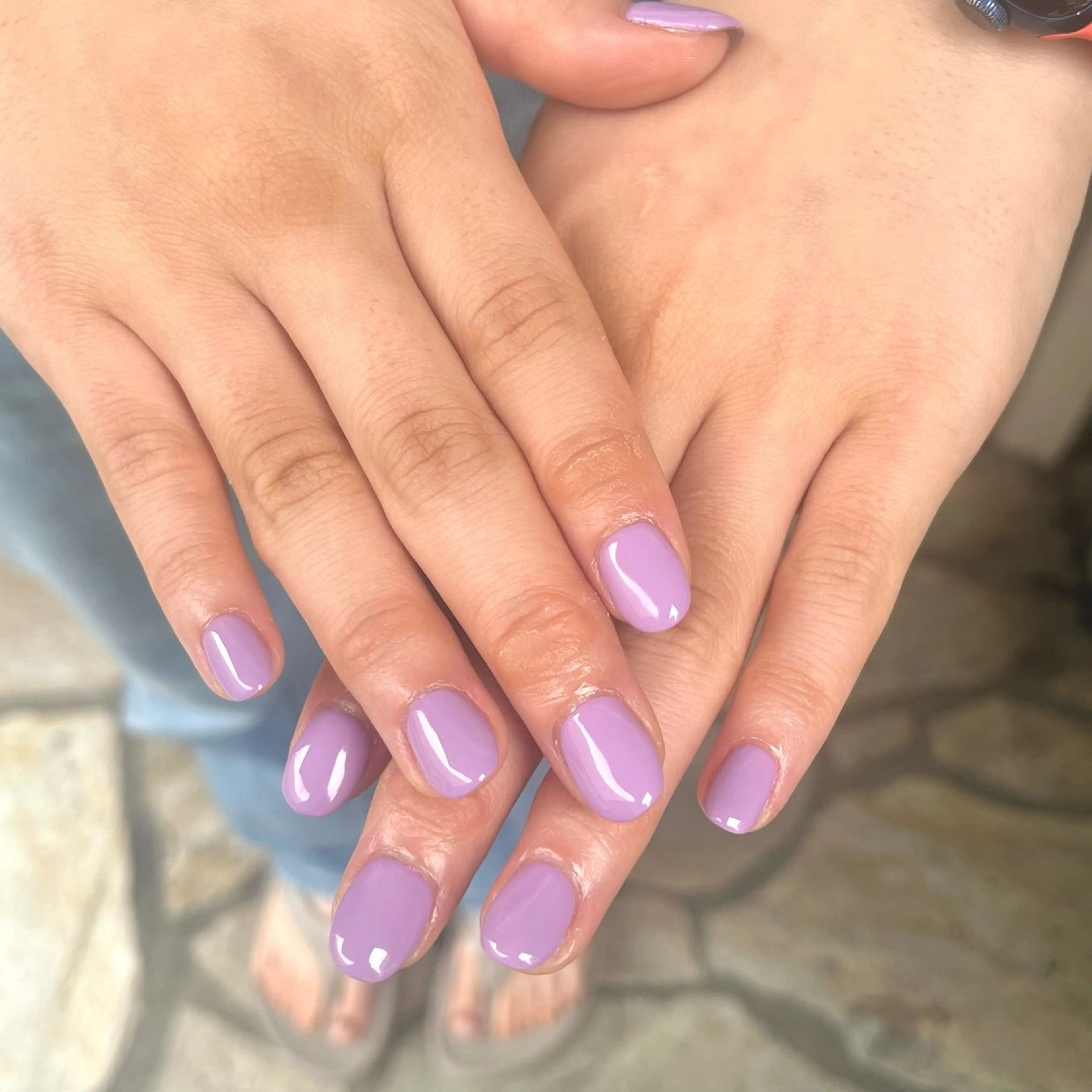 ネイル ワンカラーネイル パステルネイル 坂口 莉愛のネイルデザイン