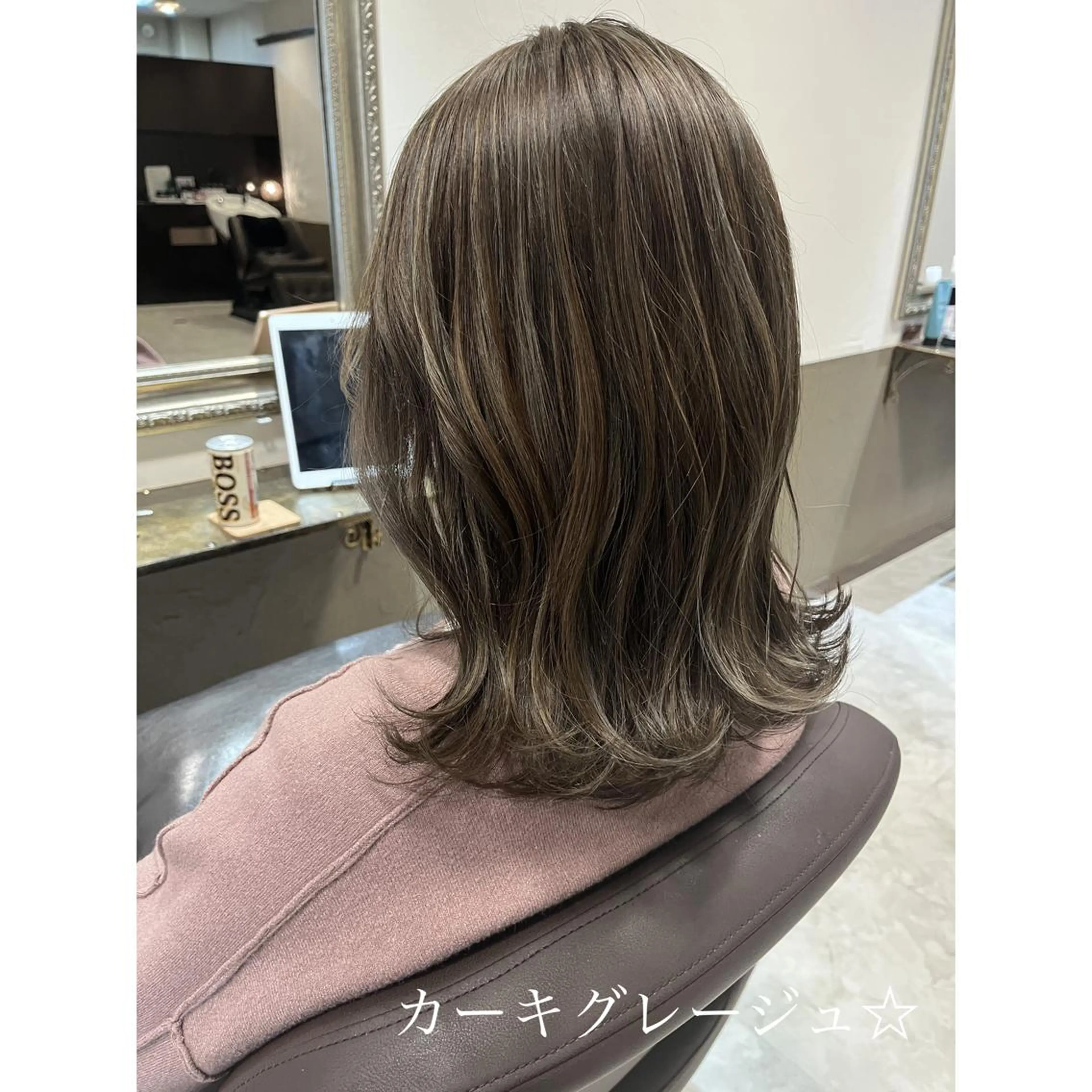 ミディアム カラー LEO所属・坂井田 浩樹のヘアスタイル