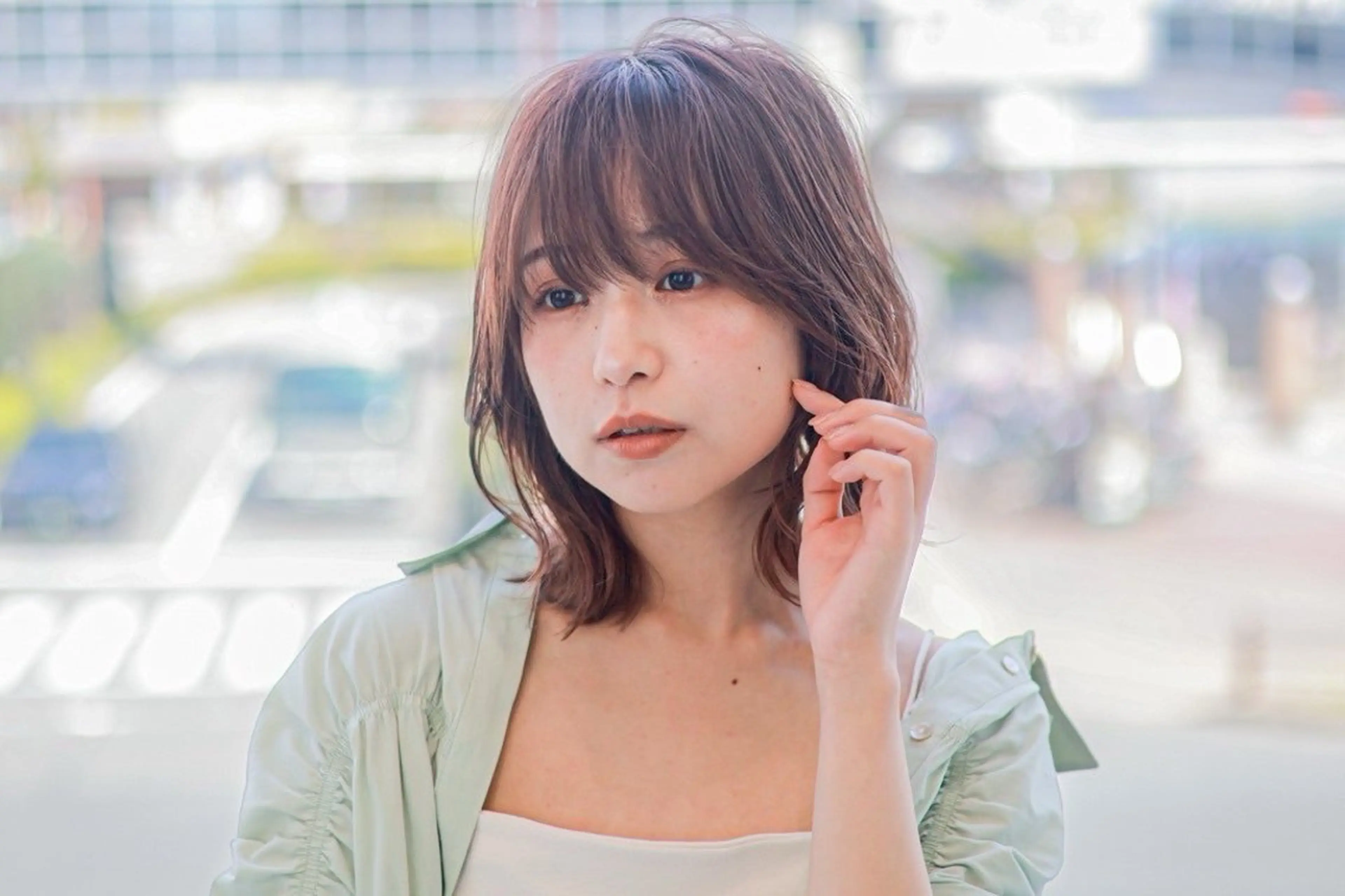 西宮/トレンドカラー /美馬本紅亜のヘアスタイル