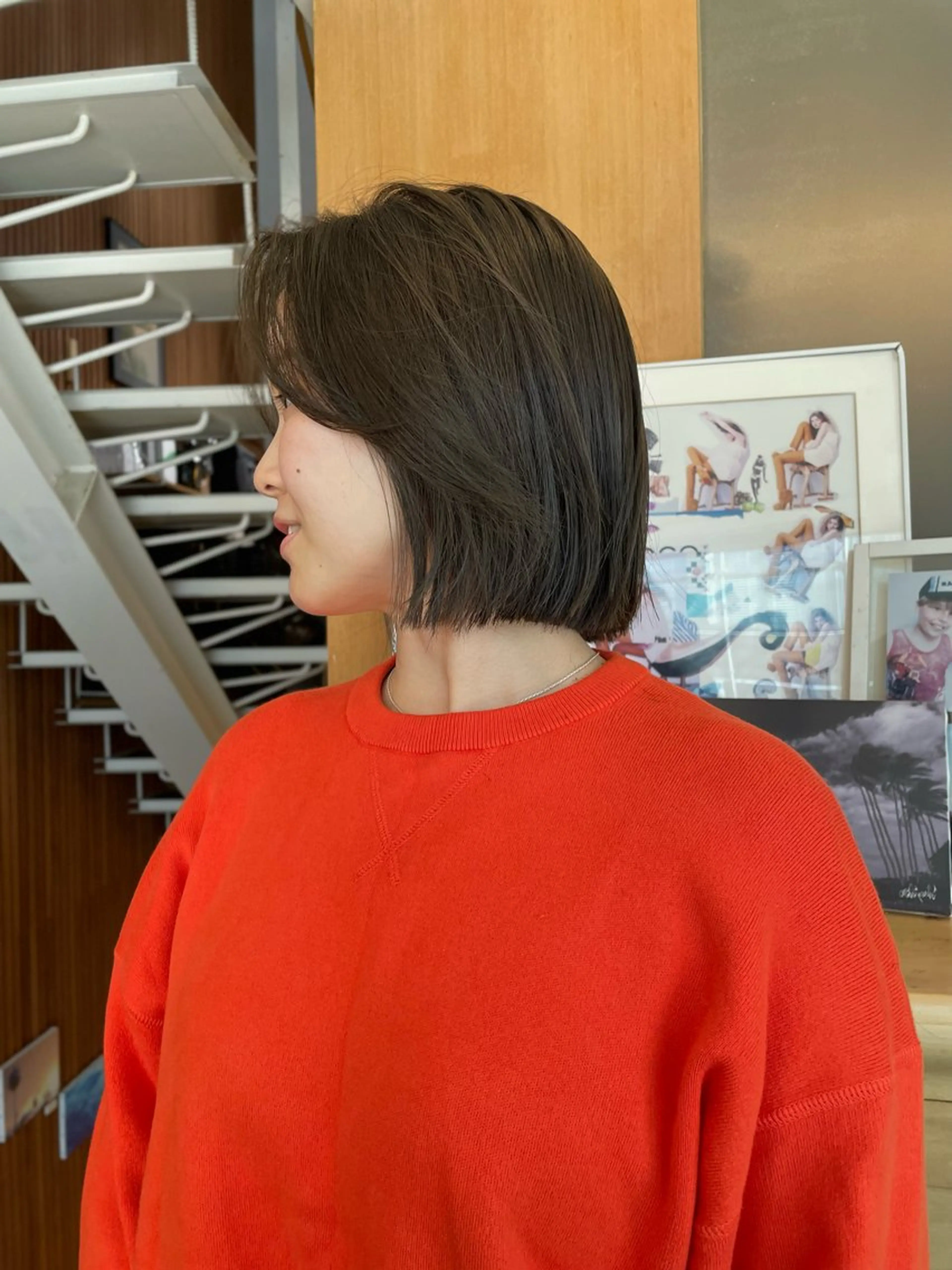 ミディアム カラー ヘアカラー 🍊mai🍊 似合わせスタイル🌿のヘアスタイル