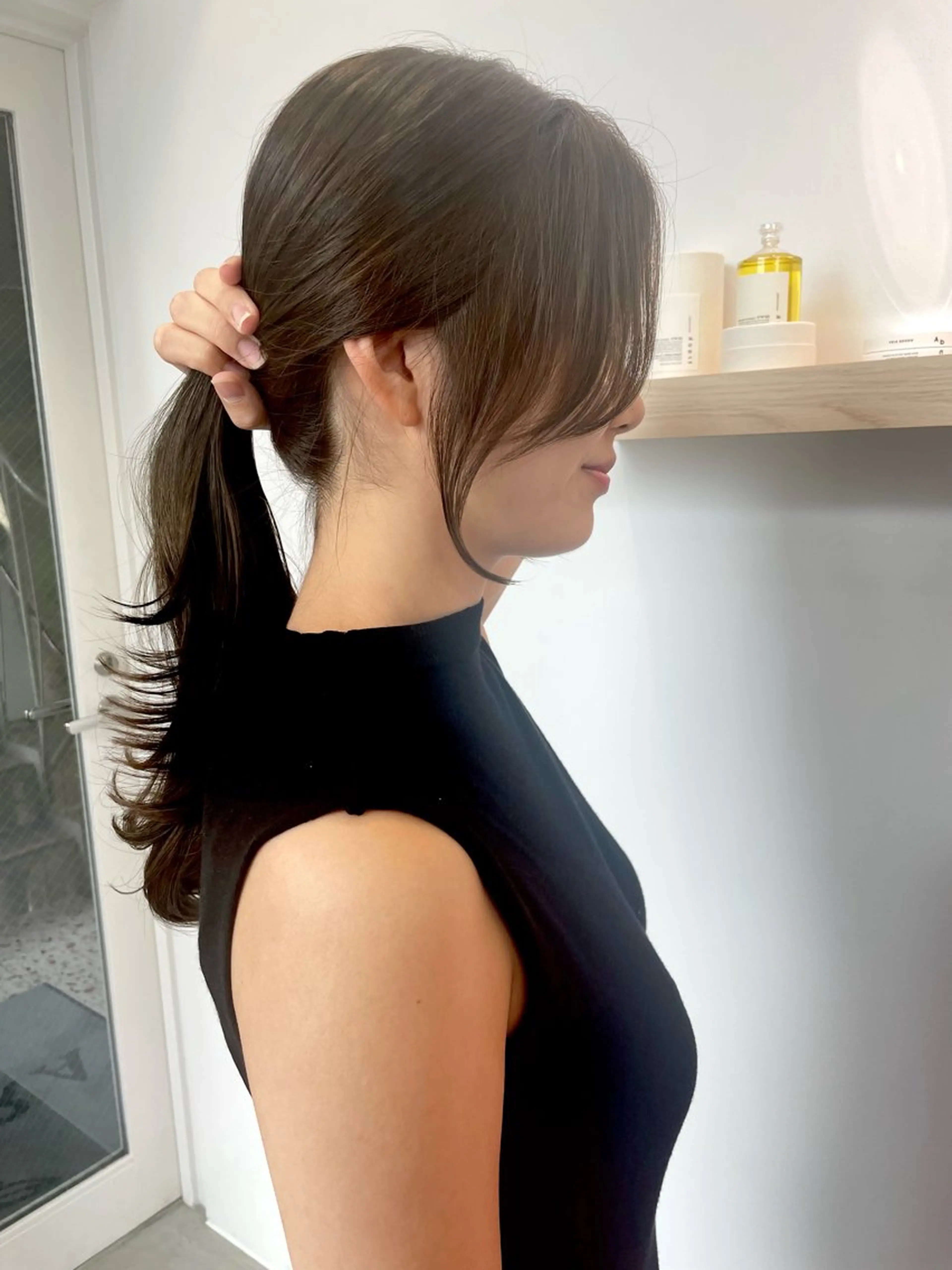 ロング カラー ブリーチ ダブルカラー ボブ 顔周りカット ヨシンモリ カット ヘアカラー トリートメント DECORA SORAN【本川越】所属・韓国/顔周り/ボブ/ ショート/大川陽太のヘアスタイル