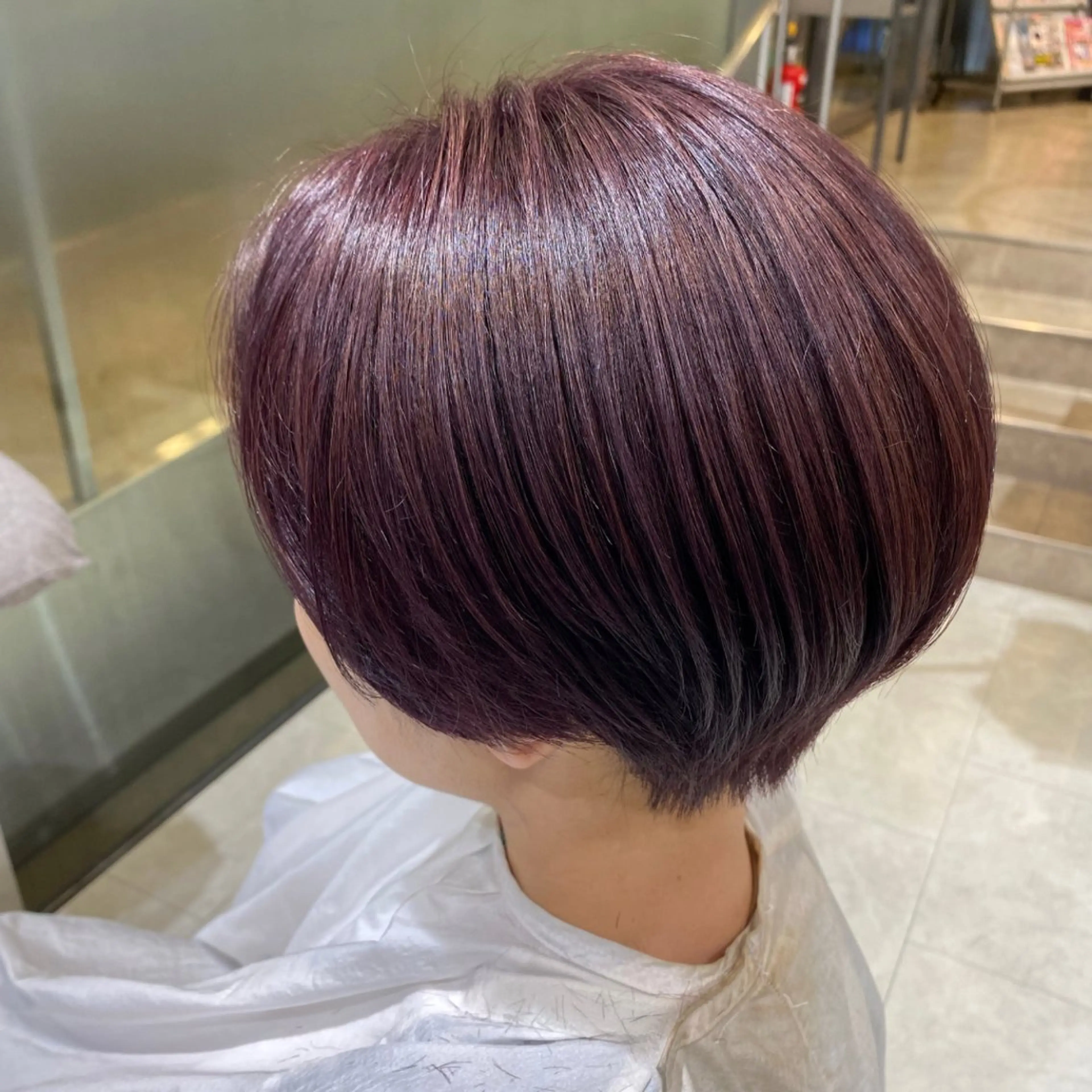 ショート ショートボブ ボブ ショートヘア カット ヘアカラー トリートメント 韓国ヘア/ヨシンモリ /髪質改善/髙橋遥のヘアスタイル