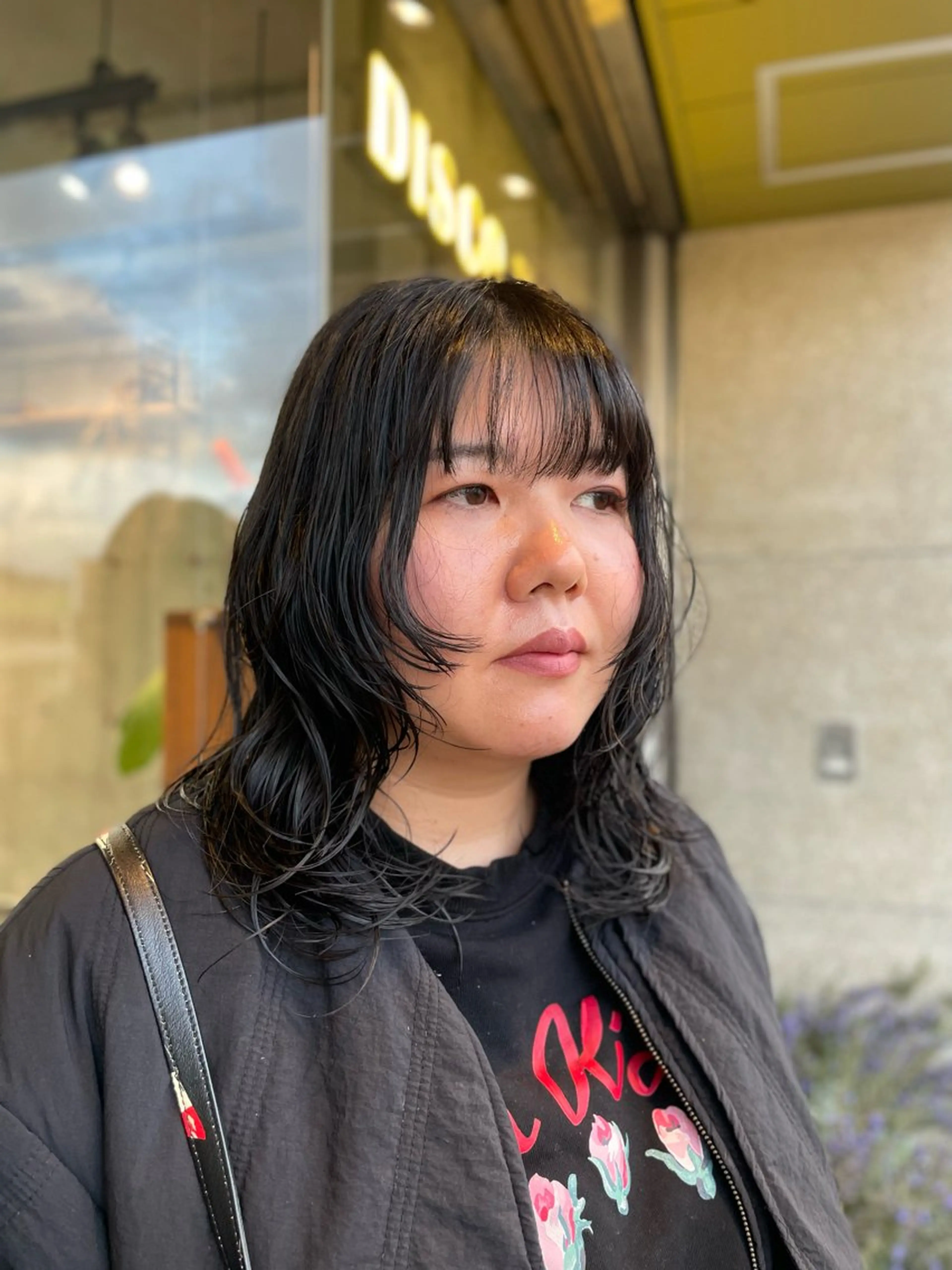 セミロング カット パーマ スタイリスト /YUNAのヘアスタイル