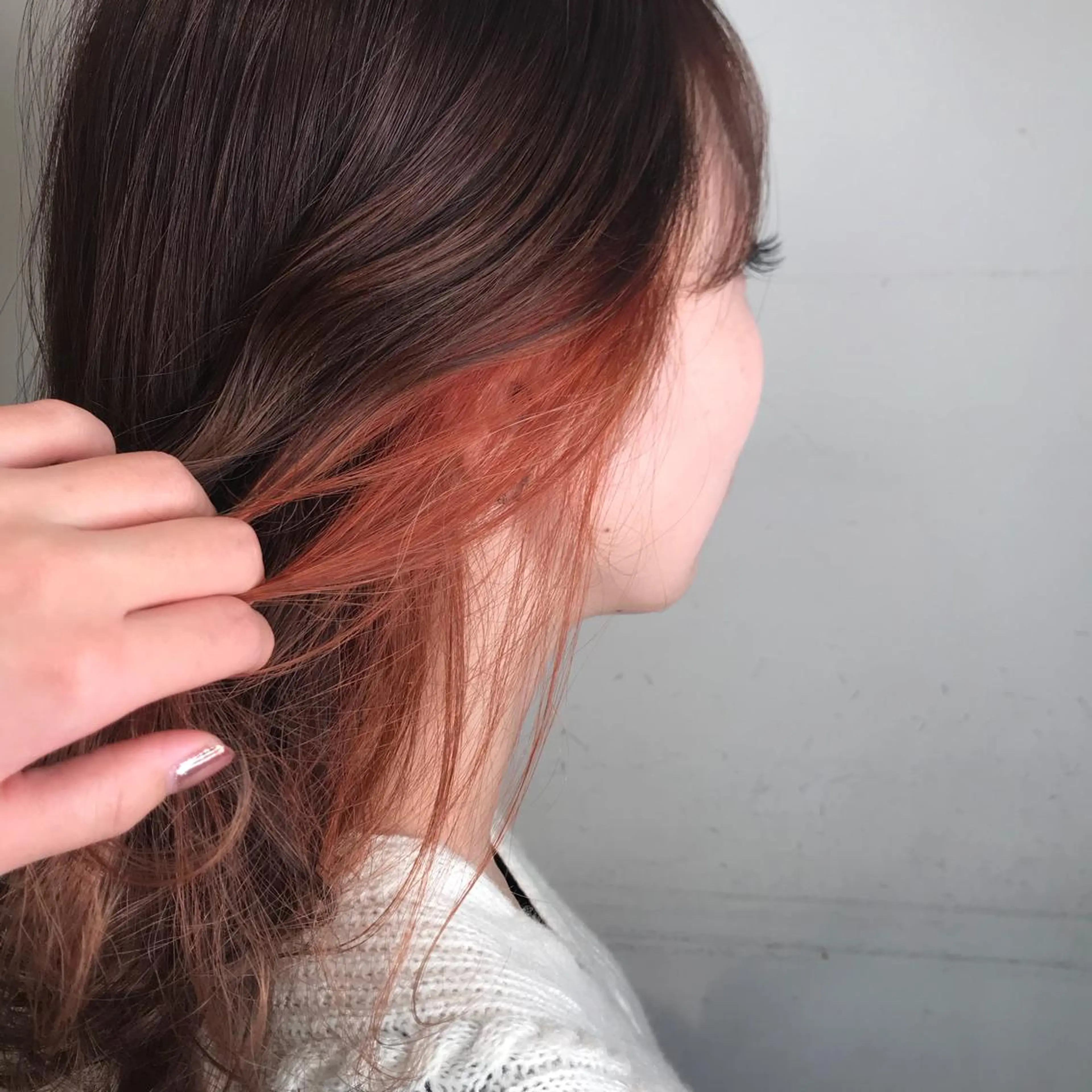 セミロング カラー knock【ノック】所属・烏丸韓国ヘア🇰🇷 ayaka🎀のヘアスタイル