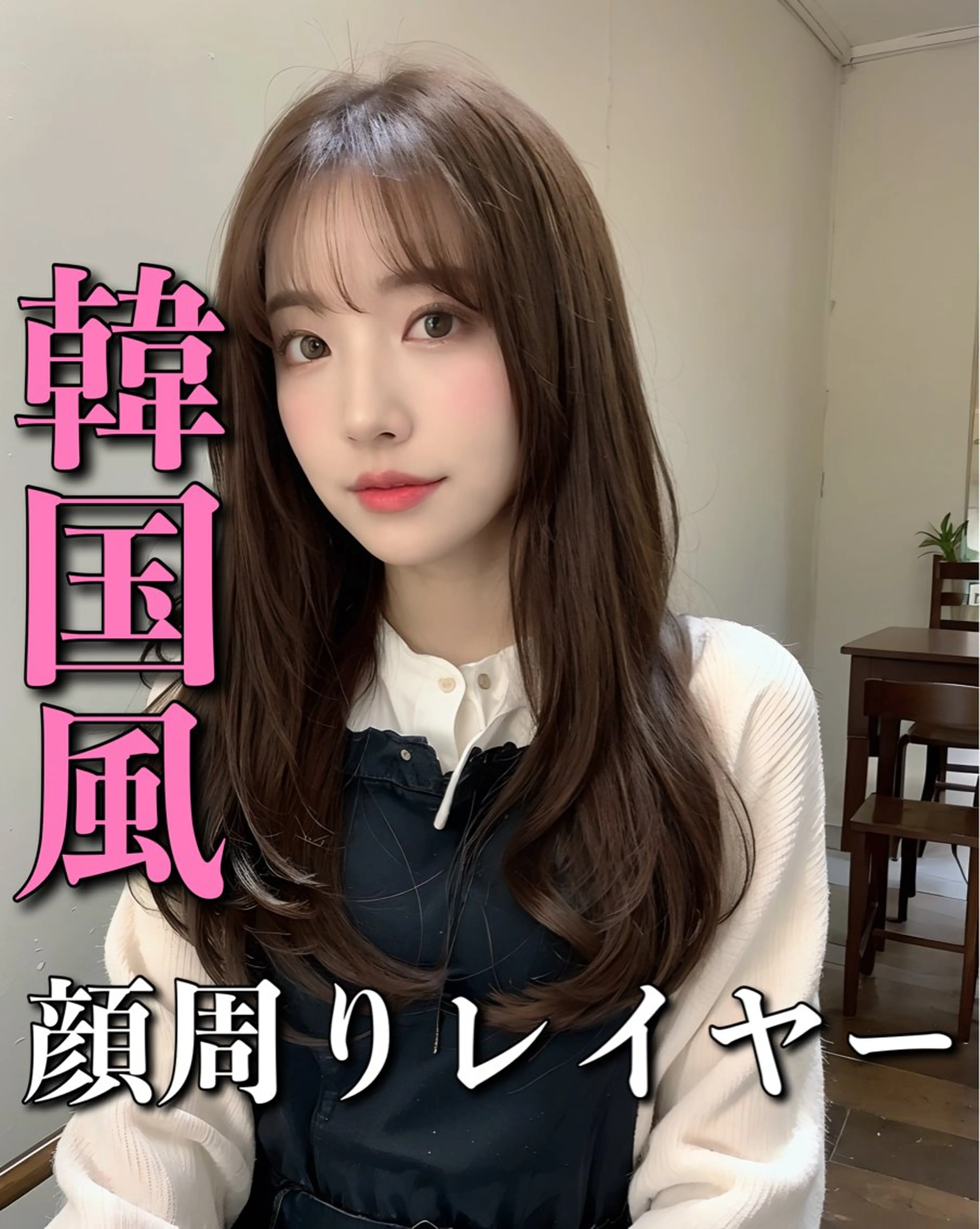 セミロング 顔まわりレイヤー 顔周りカット レイヤーカット カットモデル募集 ミネのヘアスタイル