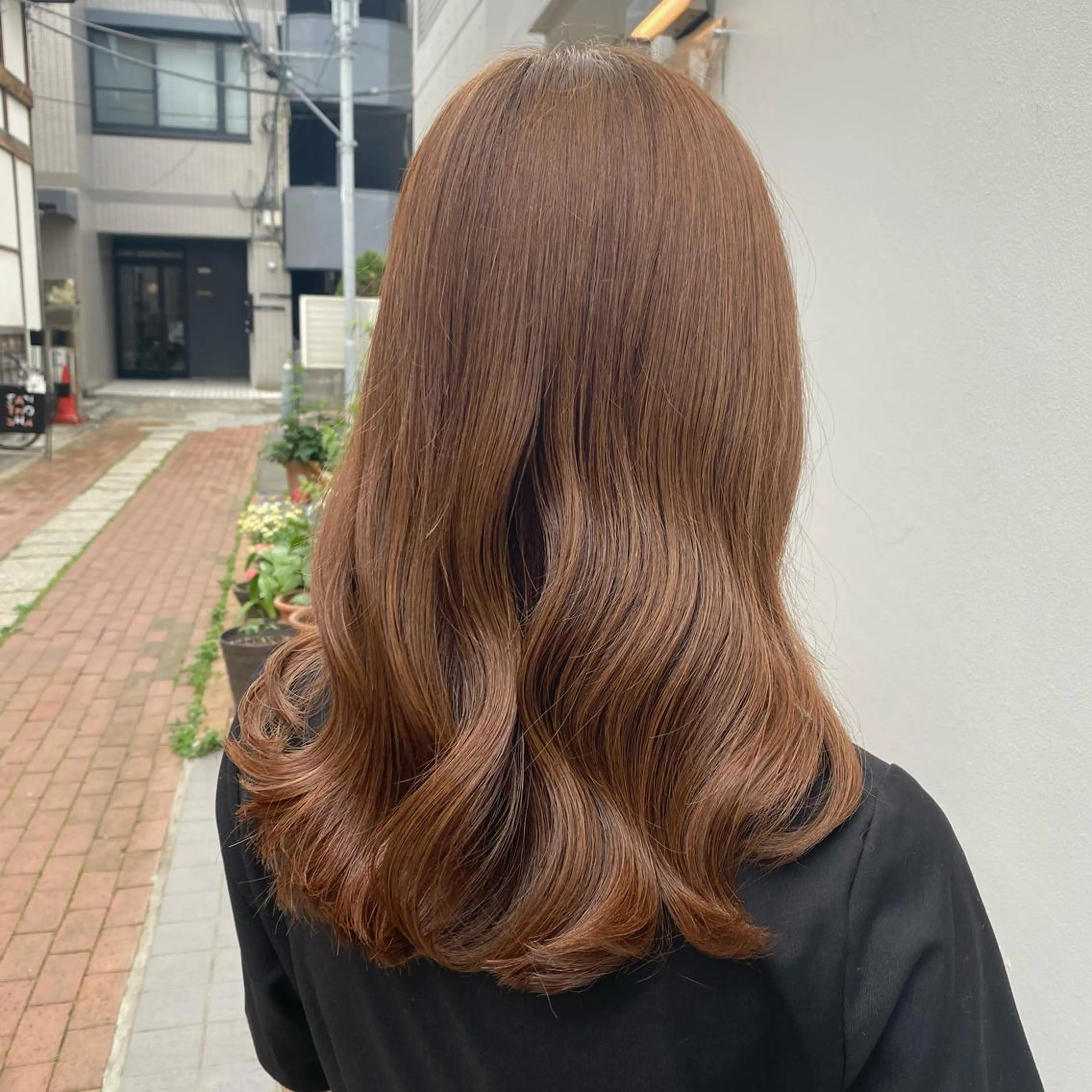 セミロング カラー 🪭risa 暖色/レイヤー🪭のヘアスタイル