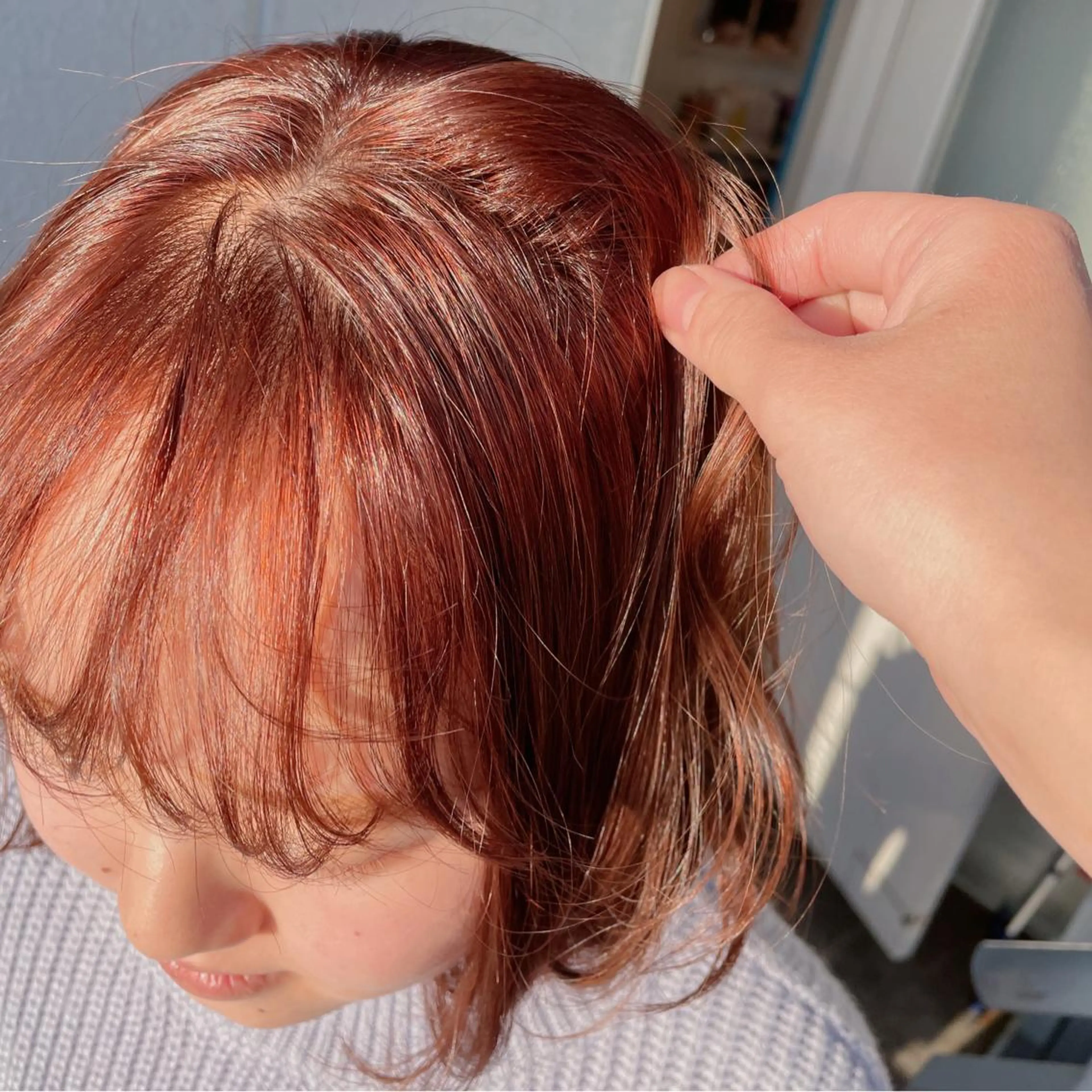 ショート カラー ヘアアレンジ なつき/艶ピンク/ girly hairのヘアスタイル